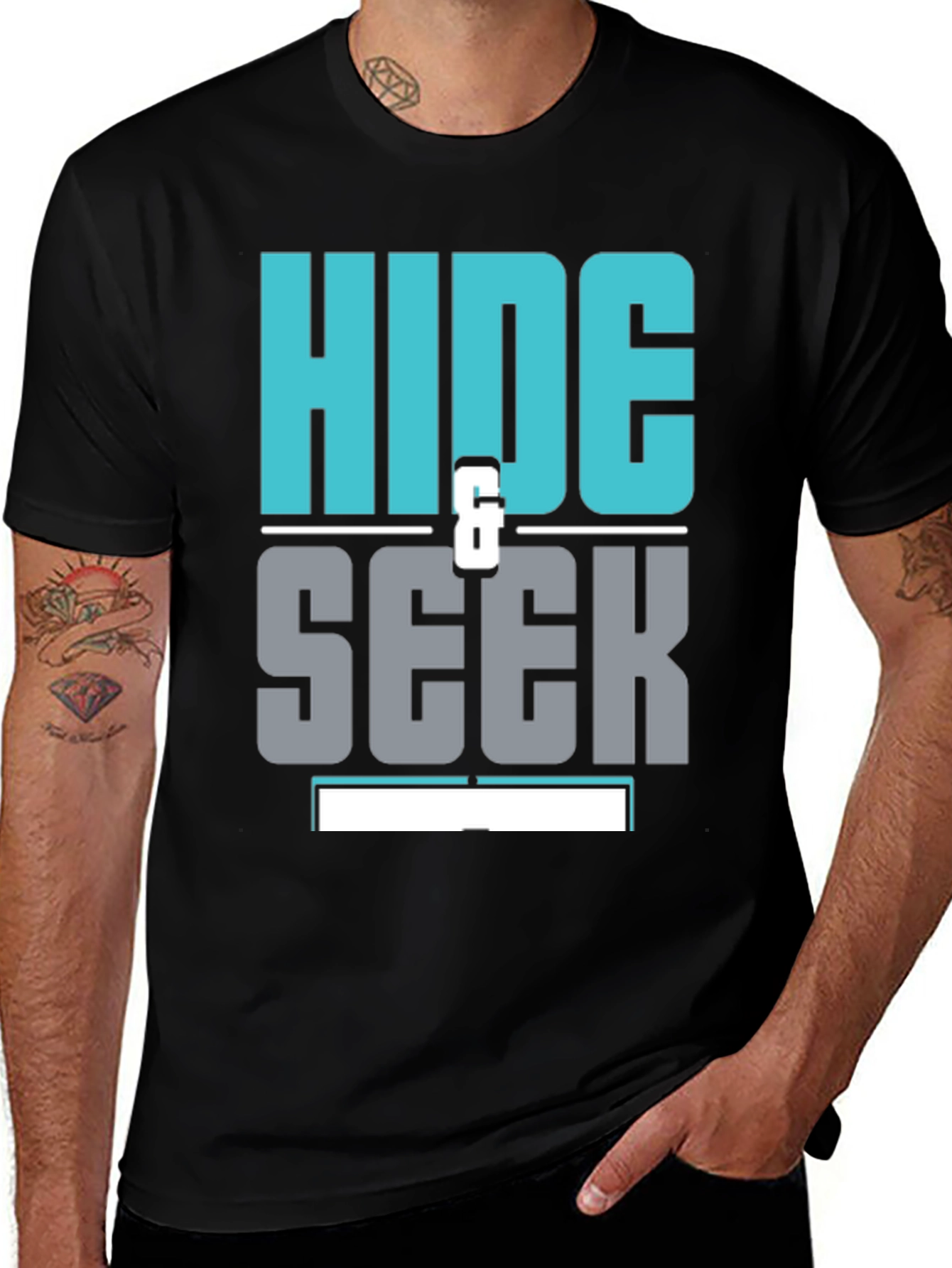 Hide & Seek Graphic Tee - Stylish Comfort