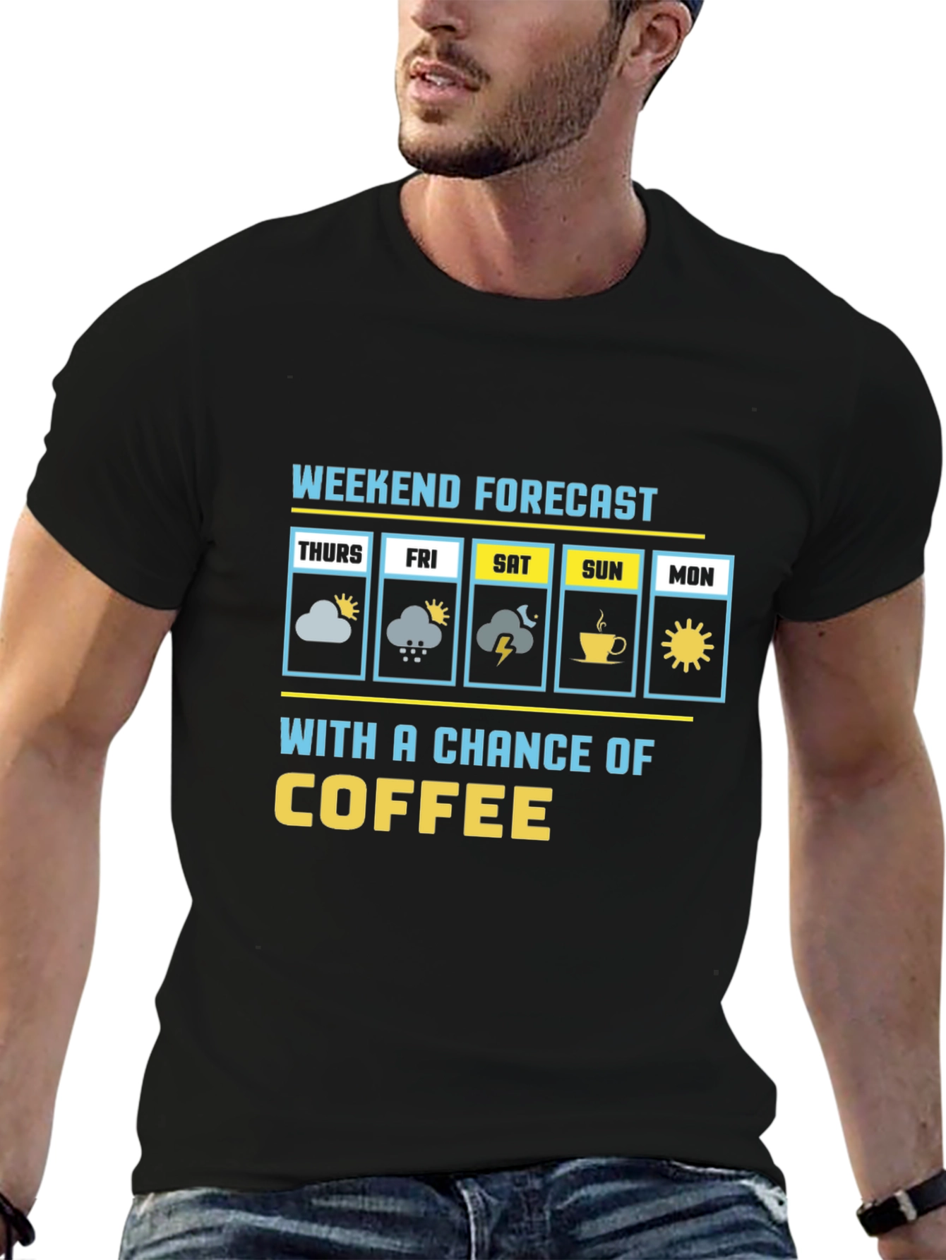 Weekend Forecast Coffee T-Shirt