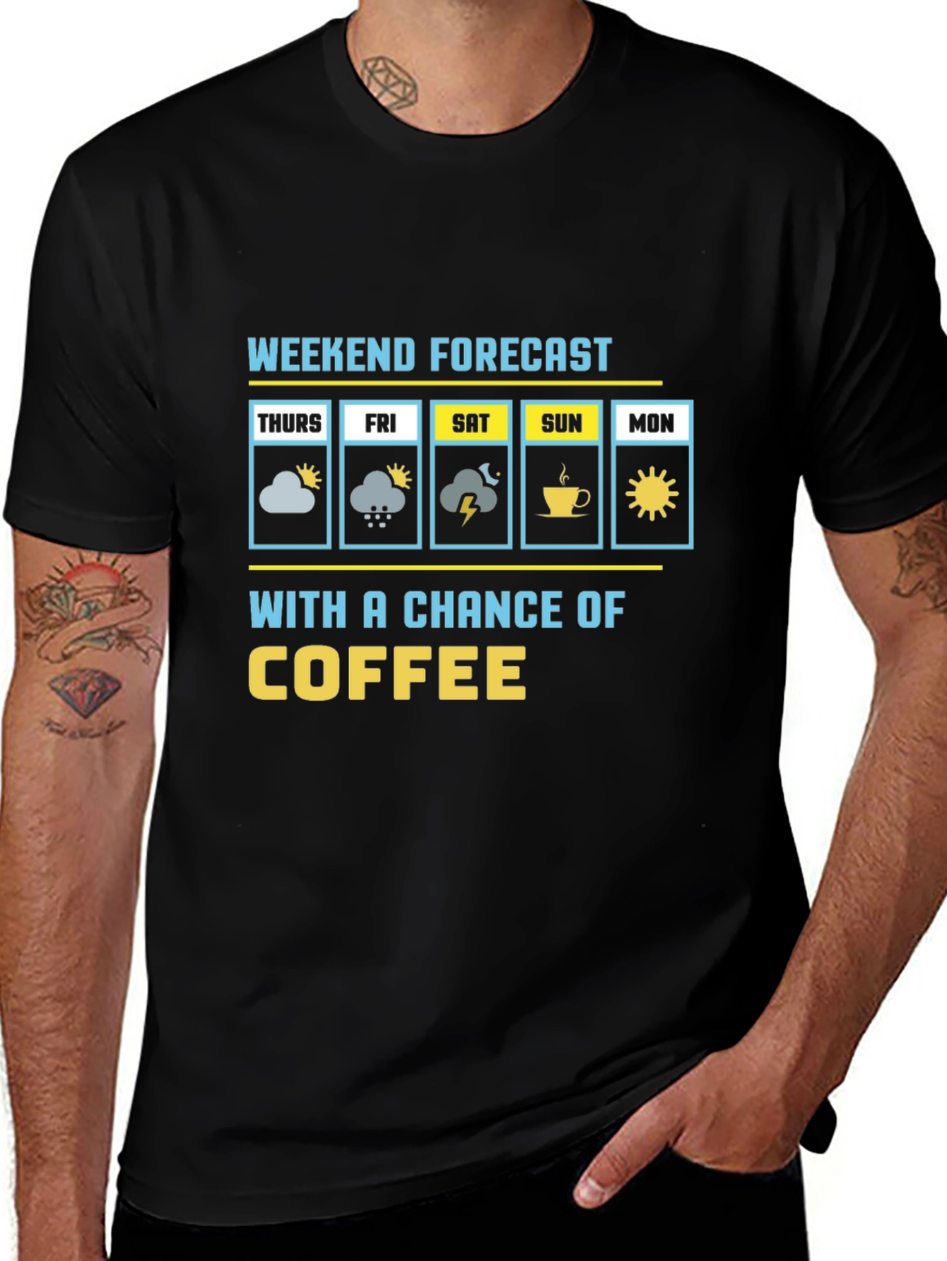Weekend Forecast Coffee T-Shirt