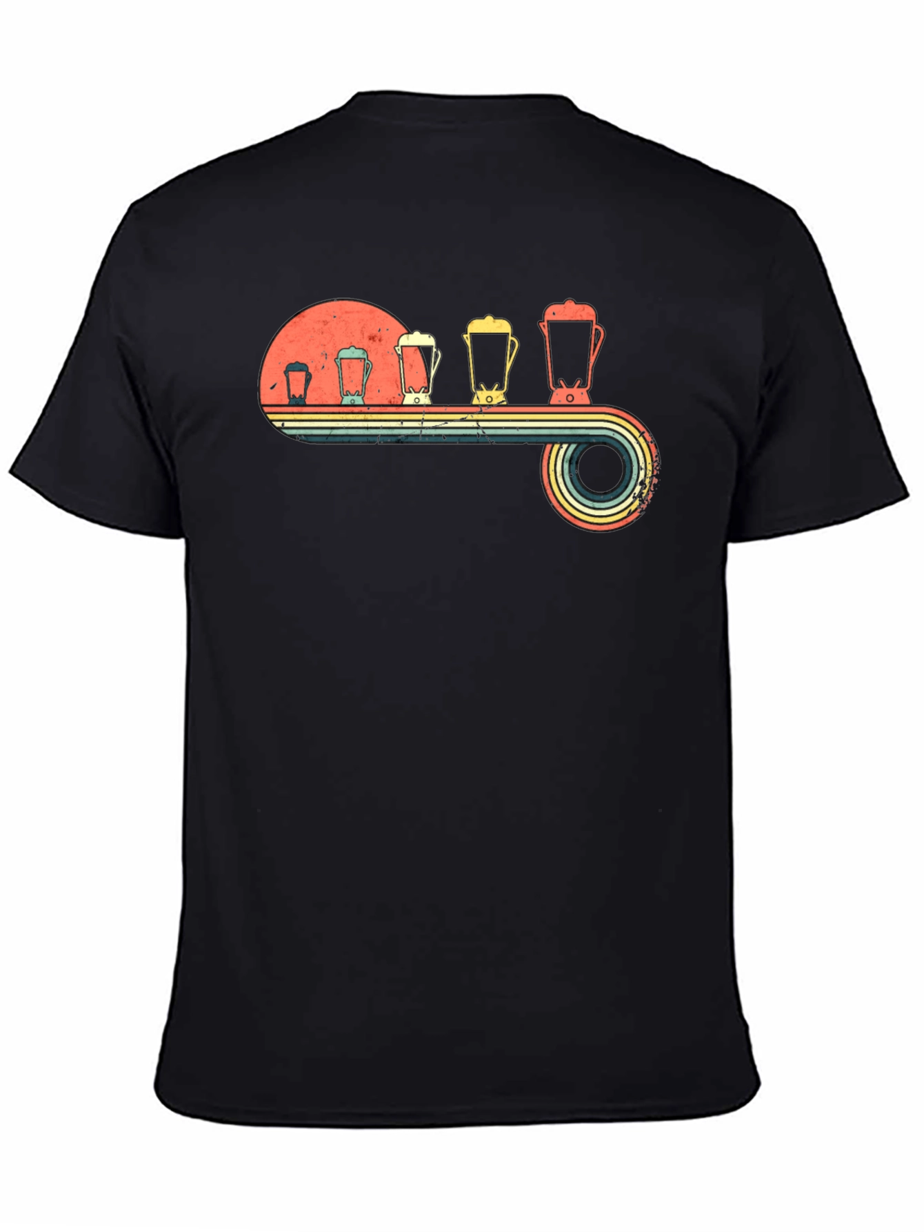 Retro Blender Evolution T-Shirt - Black
