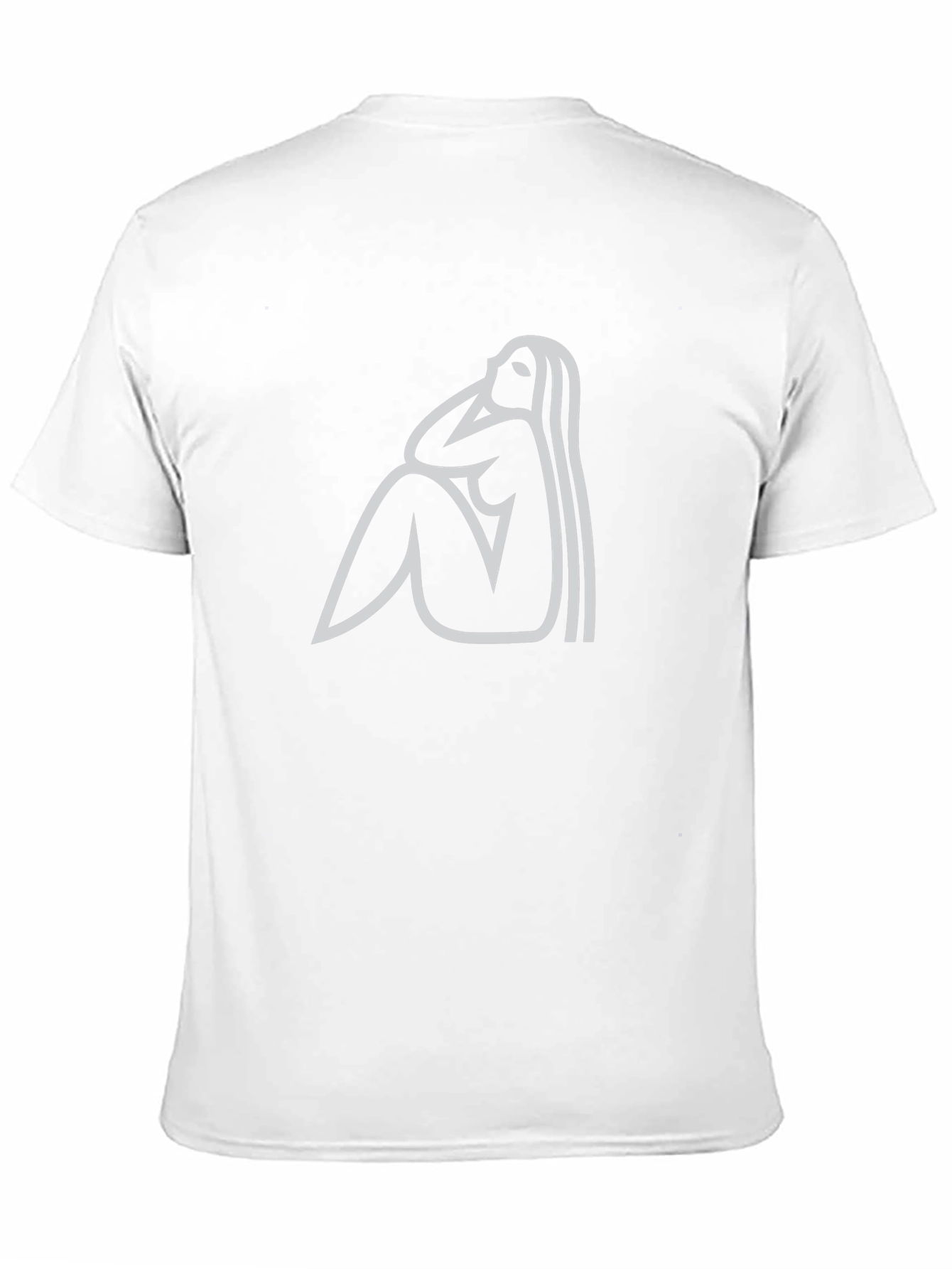 Abstract Woman Graphic Tee - Black