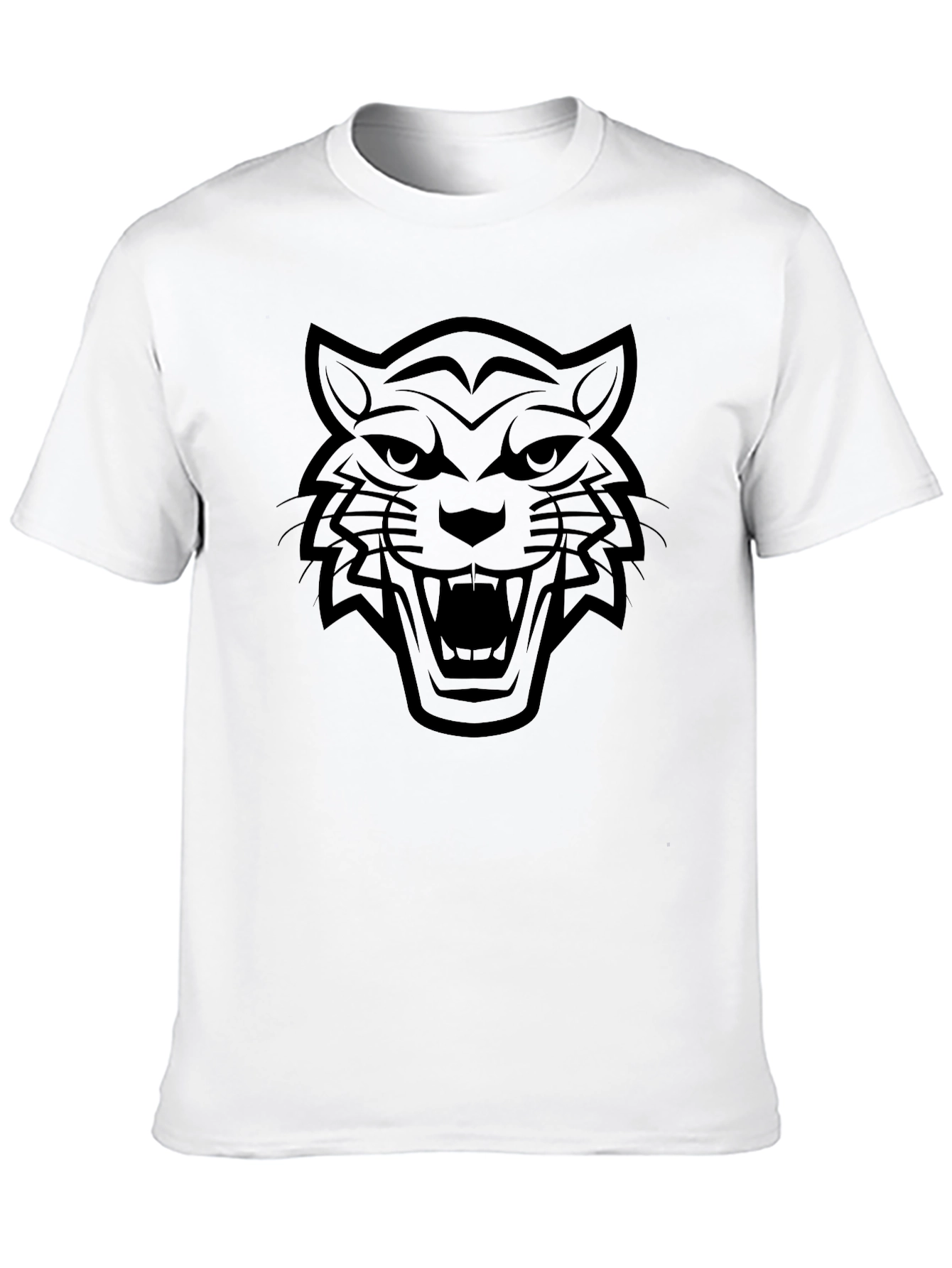 Bold Tiger Graphic Tee - Black