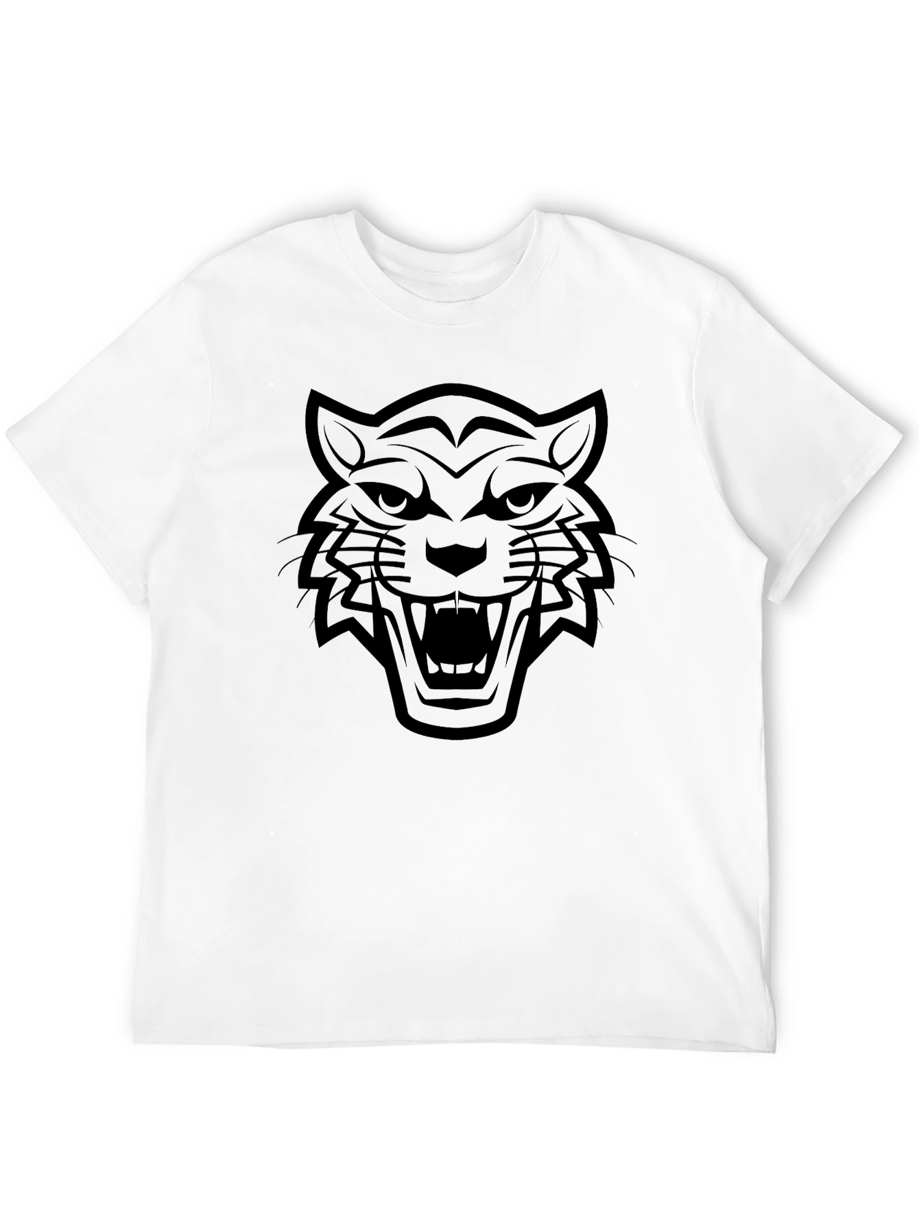 Bold Tiger Graphic Tee - Black