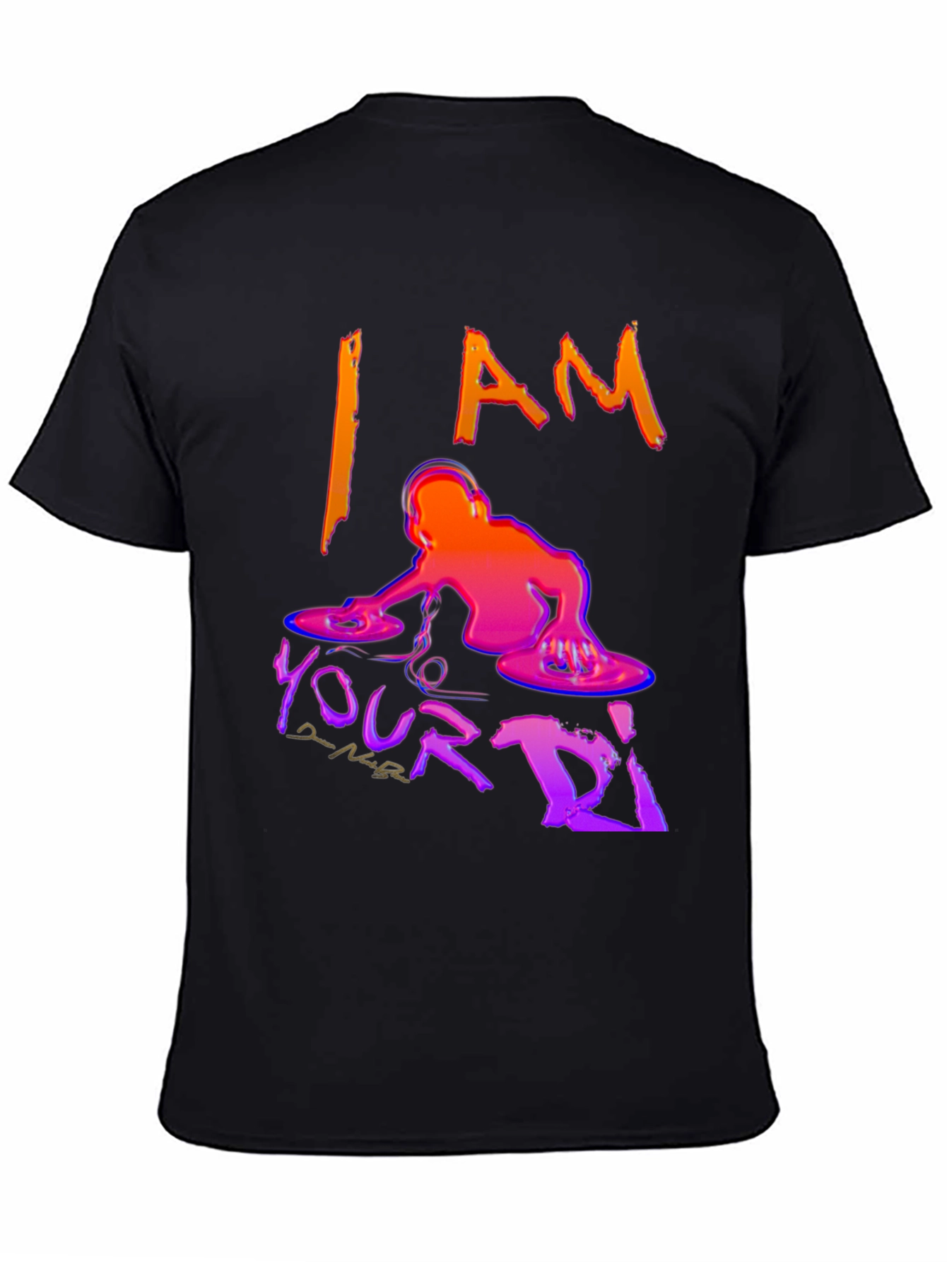 I AM Your DJ Black Graphic T-Shirt