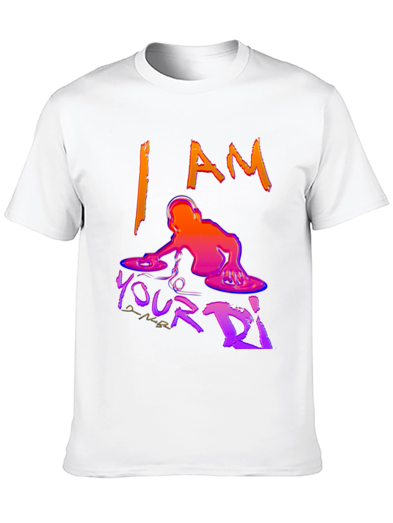 I AM Your DJ Black Graphic T-Shirt