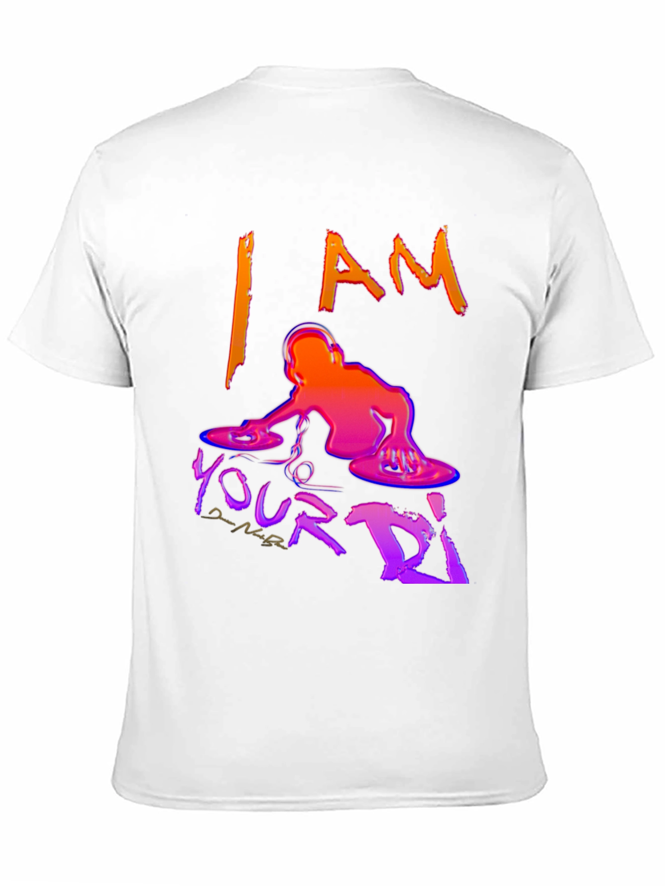 I AM Your DJ Black Graphic T-Shirt