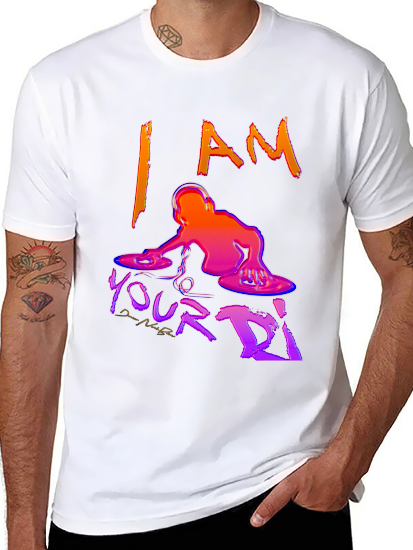 I AM Your DJ Black Graphic T-Shirt