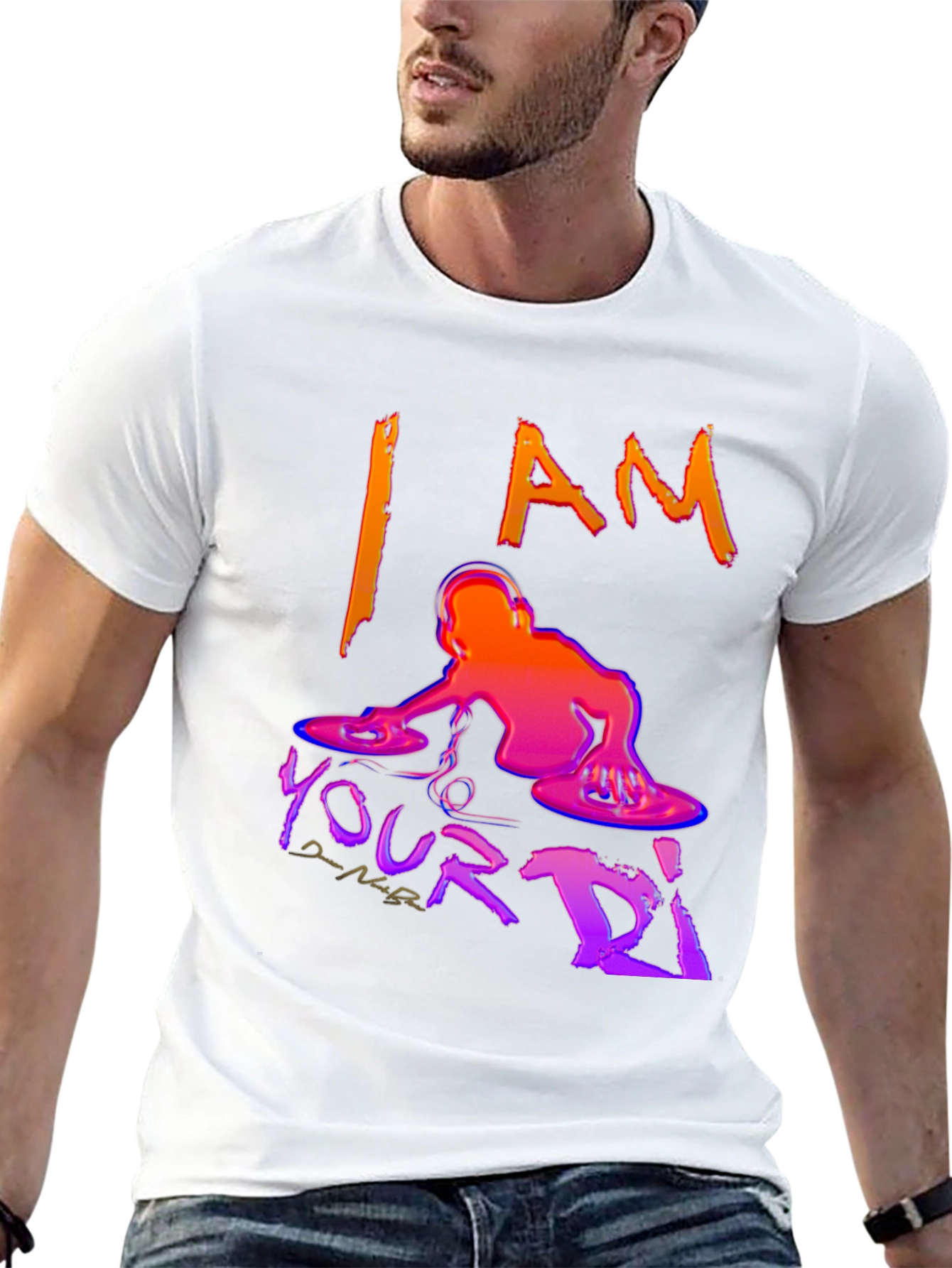 I AM Your DJ Black Graphic T-Shirt