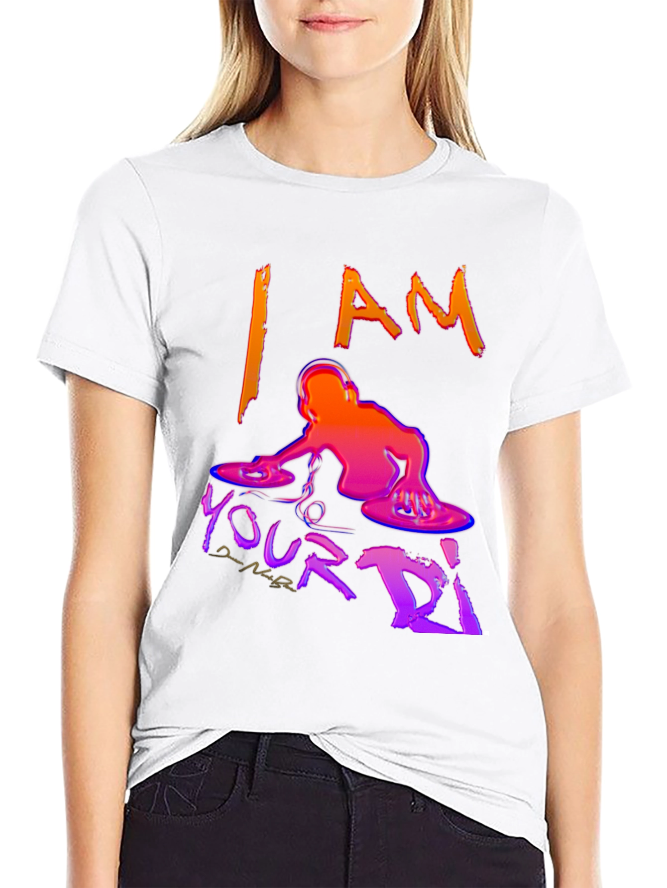I AM Your DJ Black Graphic T-Shirt