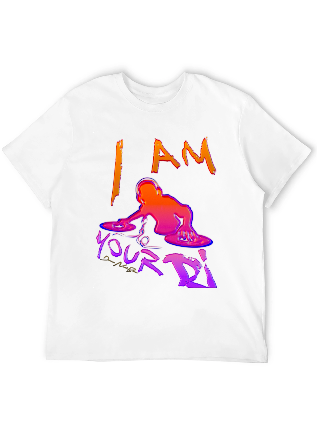 I AM Your DJ Black Graphic T-Shirt