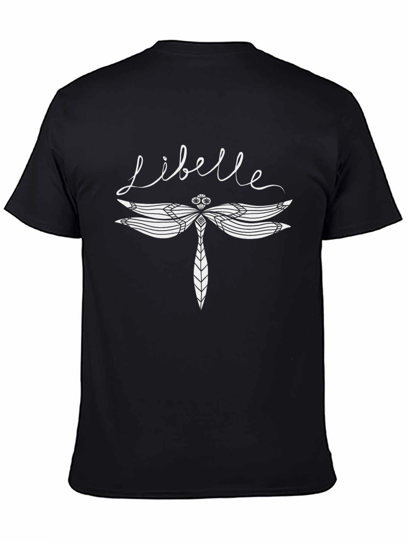Libelle Dragonfly Graphic Tee - Black Cotton