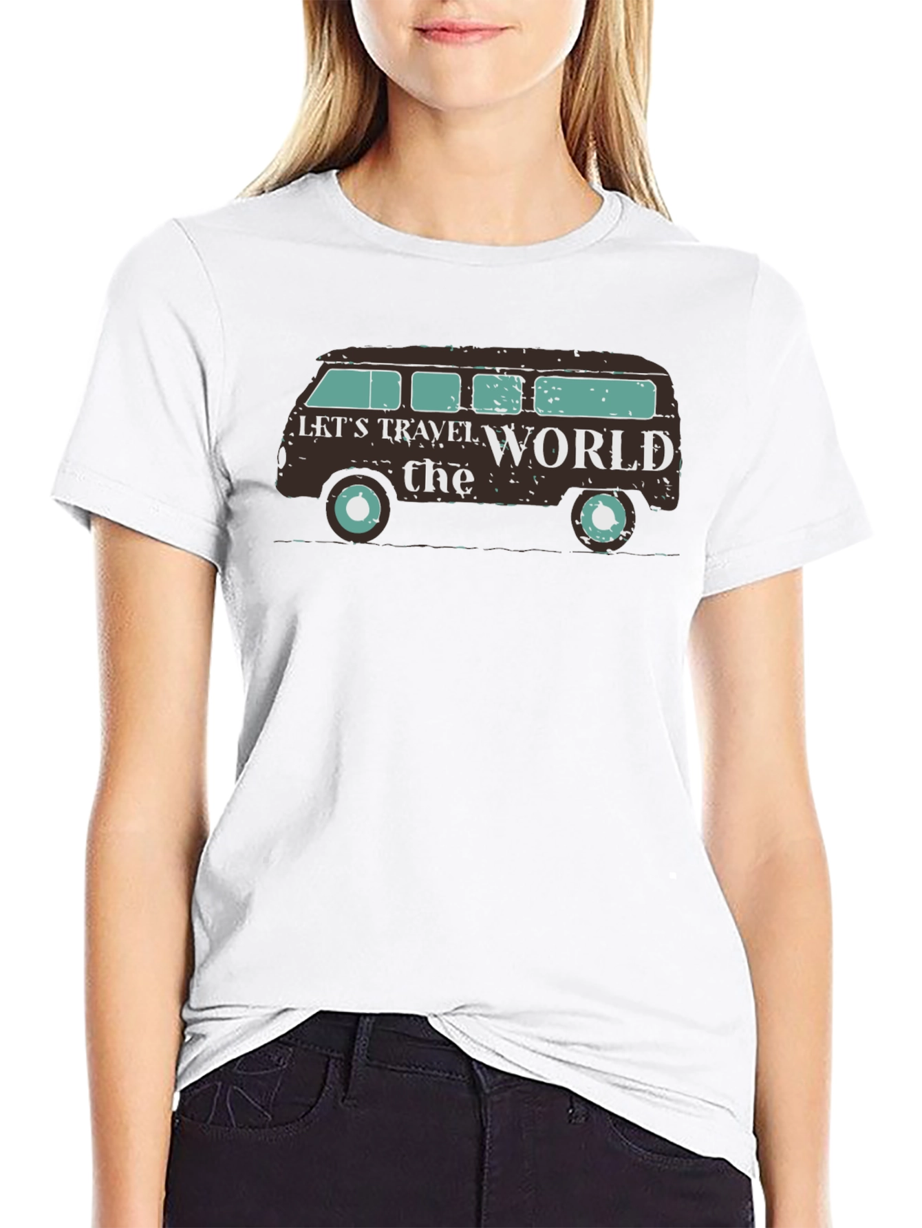 Lets Travel the World Graphic T-Shirt