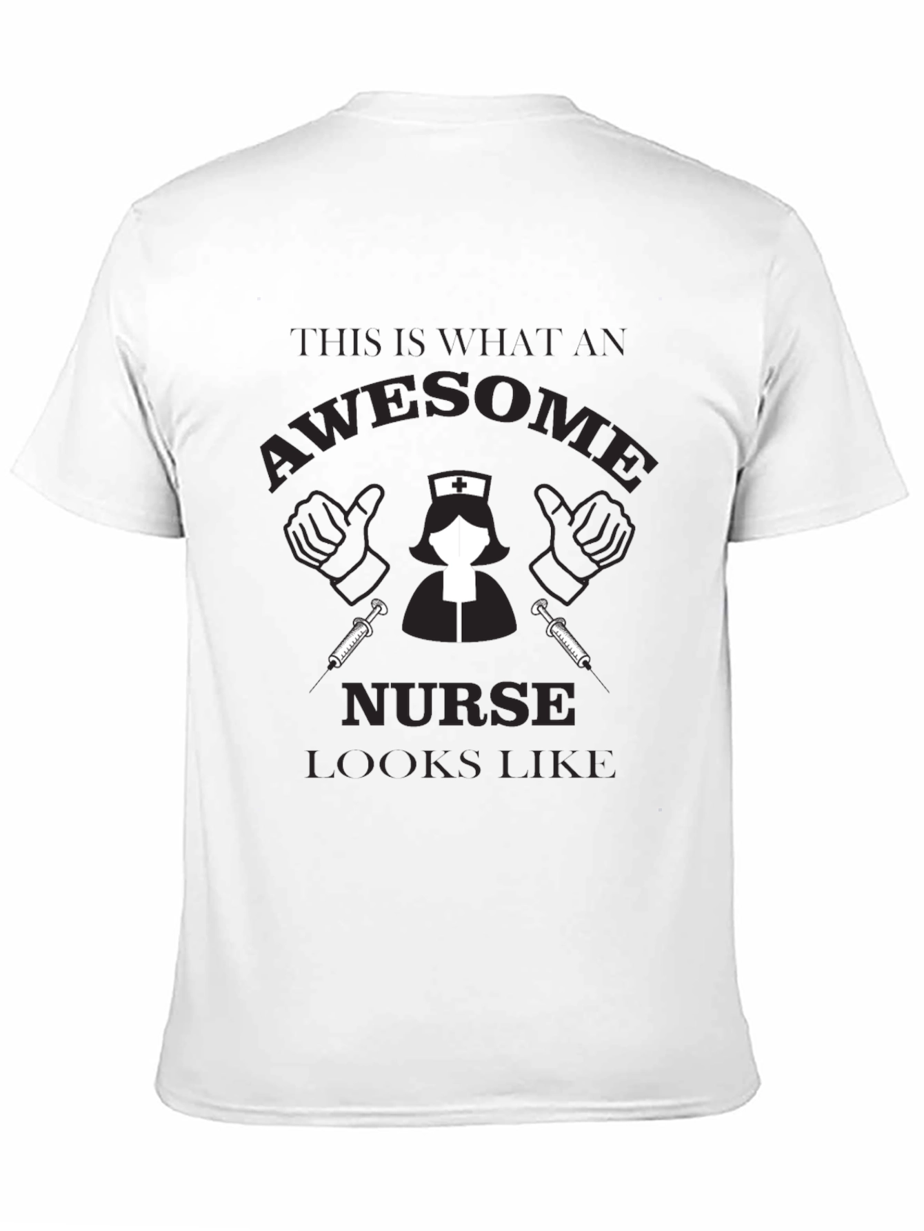 Awesome Nurse T-Shirt - Black Graphic Tee