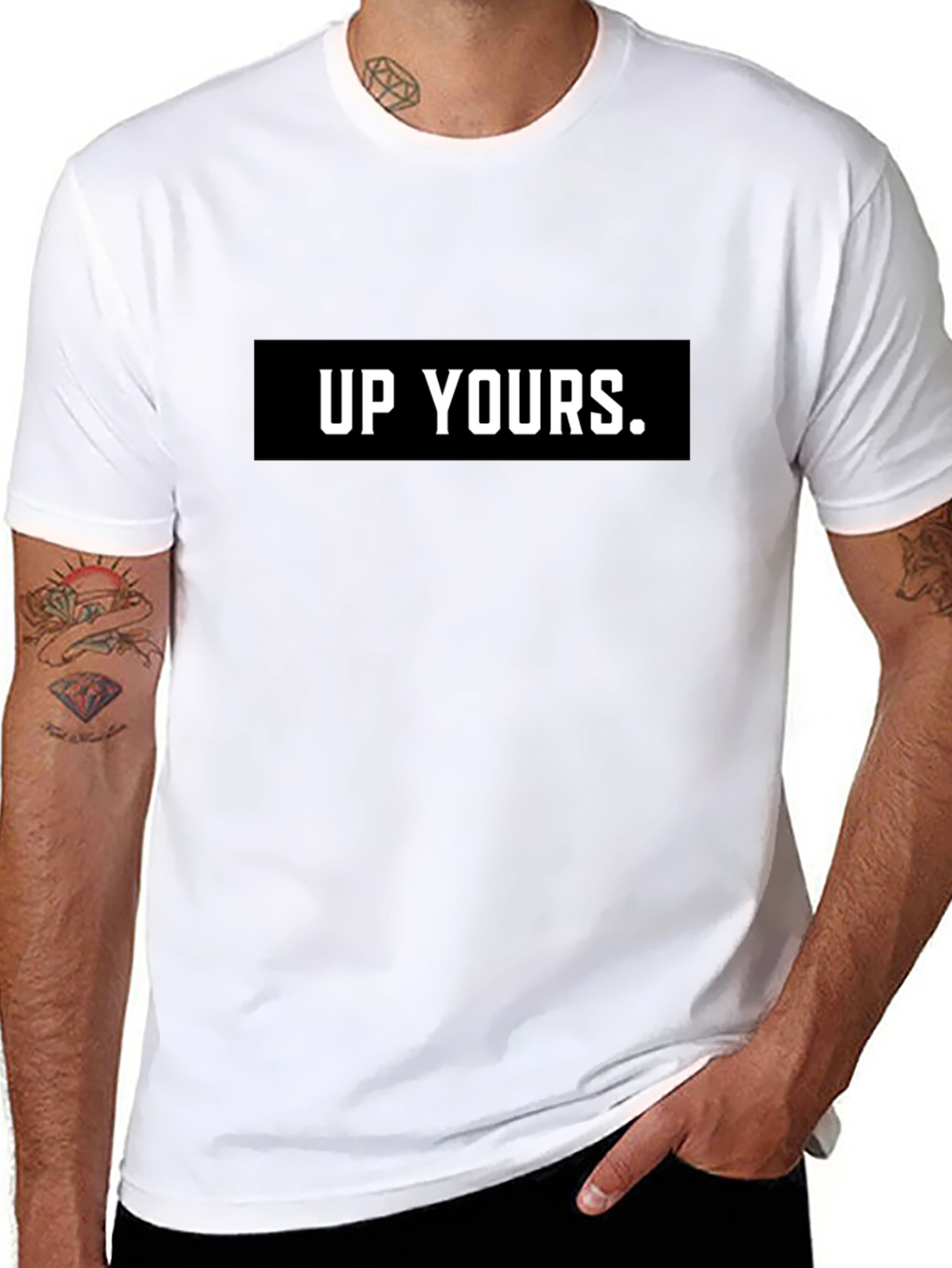 Up Yours Graphic Tee - Bold Statement Shirt