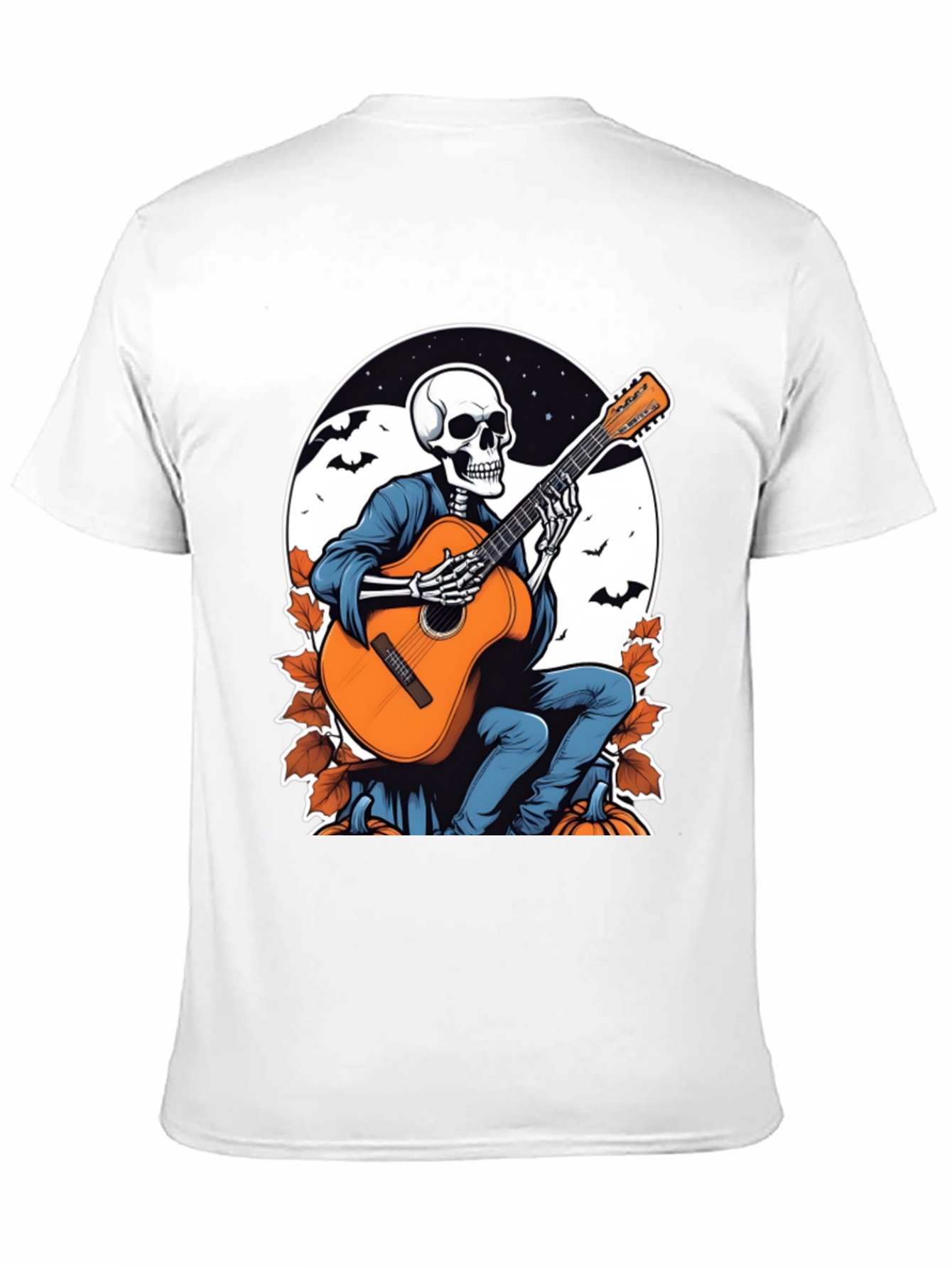 Skeleton Guitarist Graphic T-Shirt