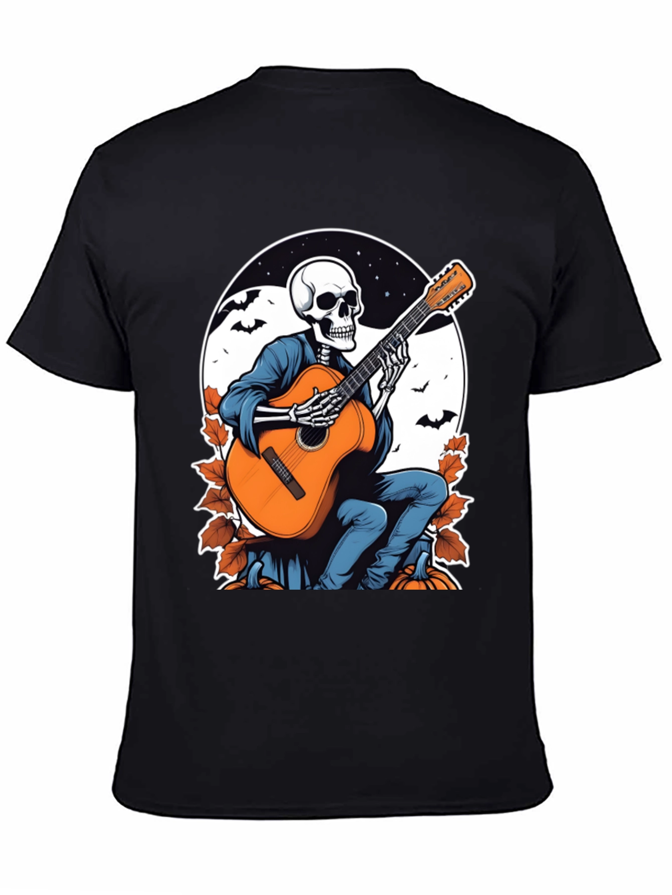 Skeleton Guitarist Graphic T-Shirt