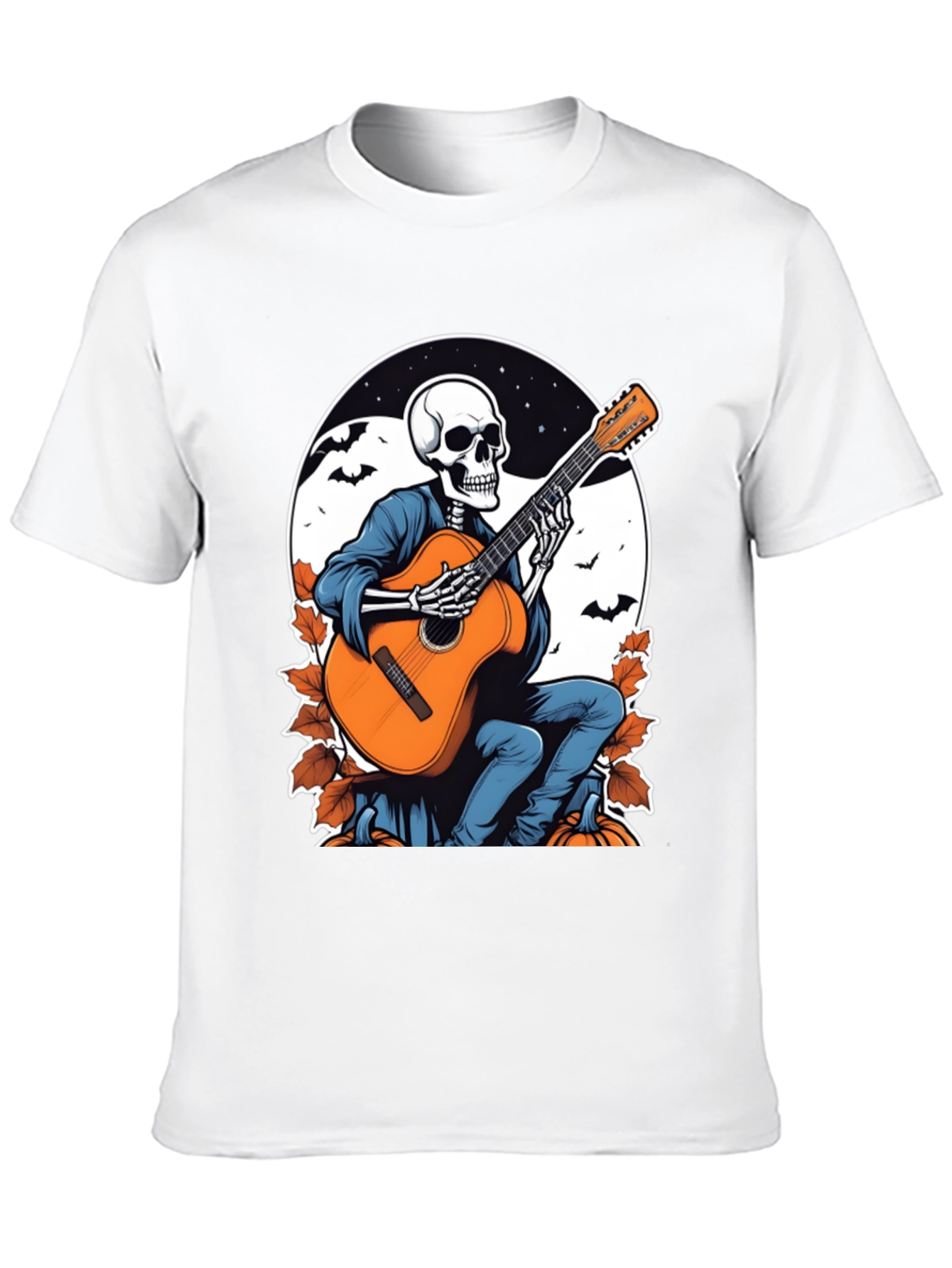 Skeleton Guitarist Graphic T-Shirt