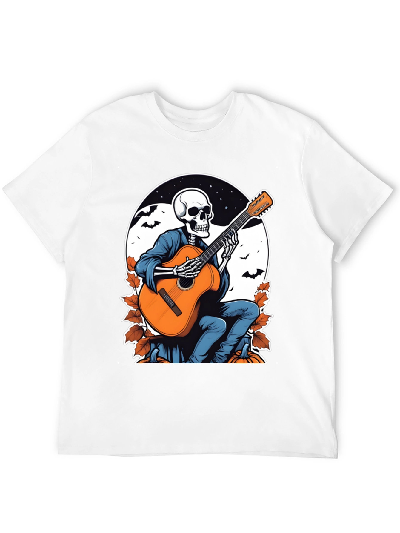 Skeleton Guitarist Graphic T-Shirt