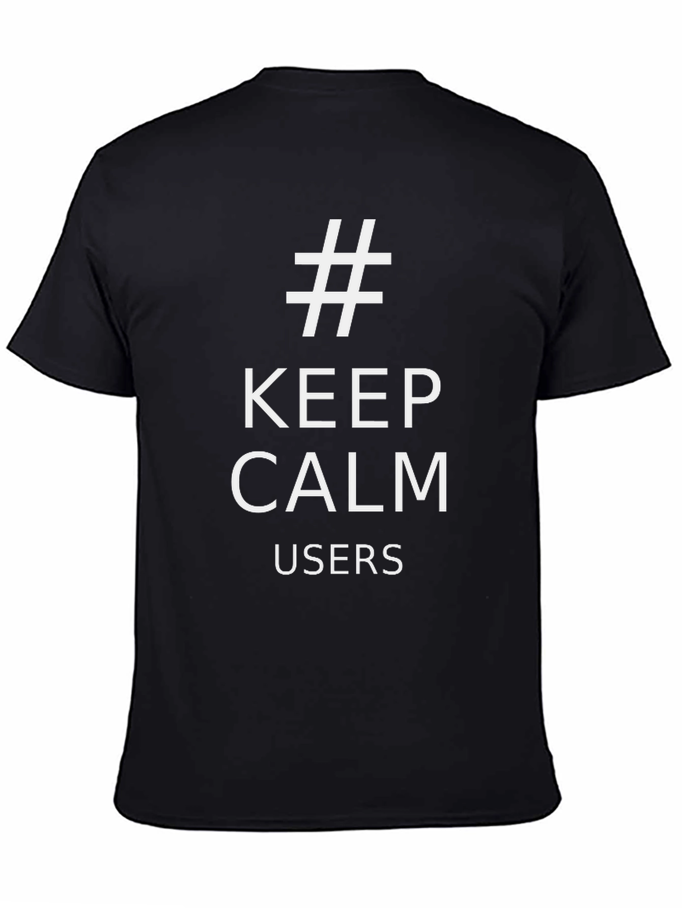 Keep Calm Users Black T-Shirt