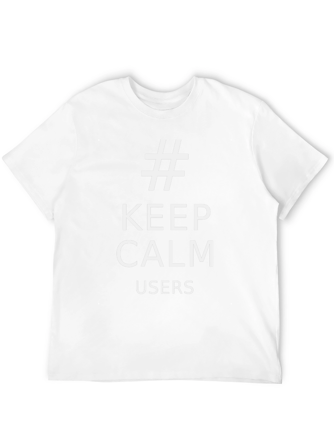 Keep Calm Users Black T-Shirt
