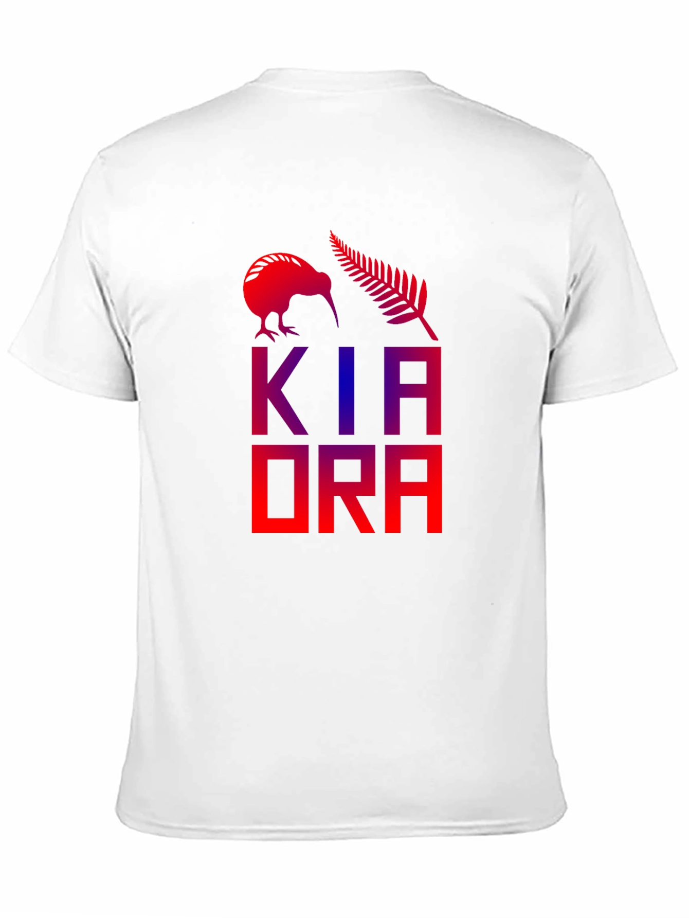 Kia Ora Tee - Kiwi & Fern Design