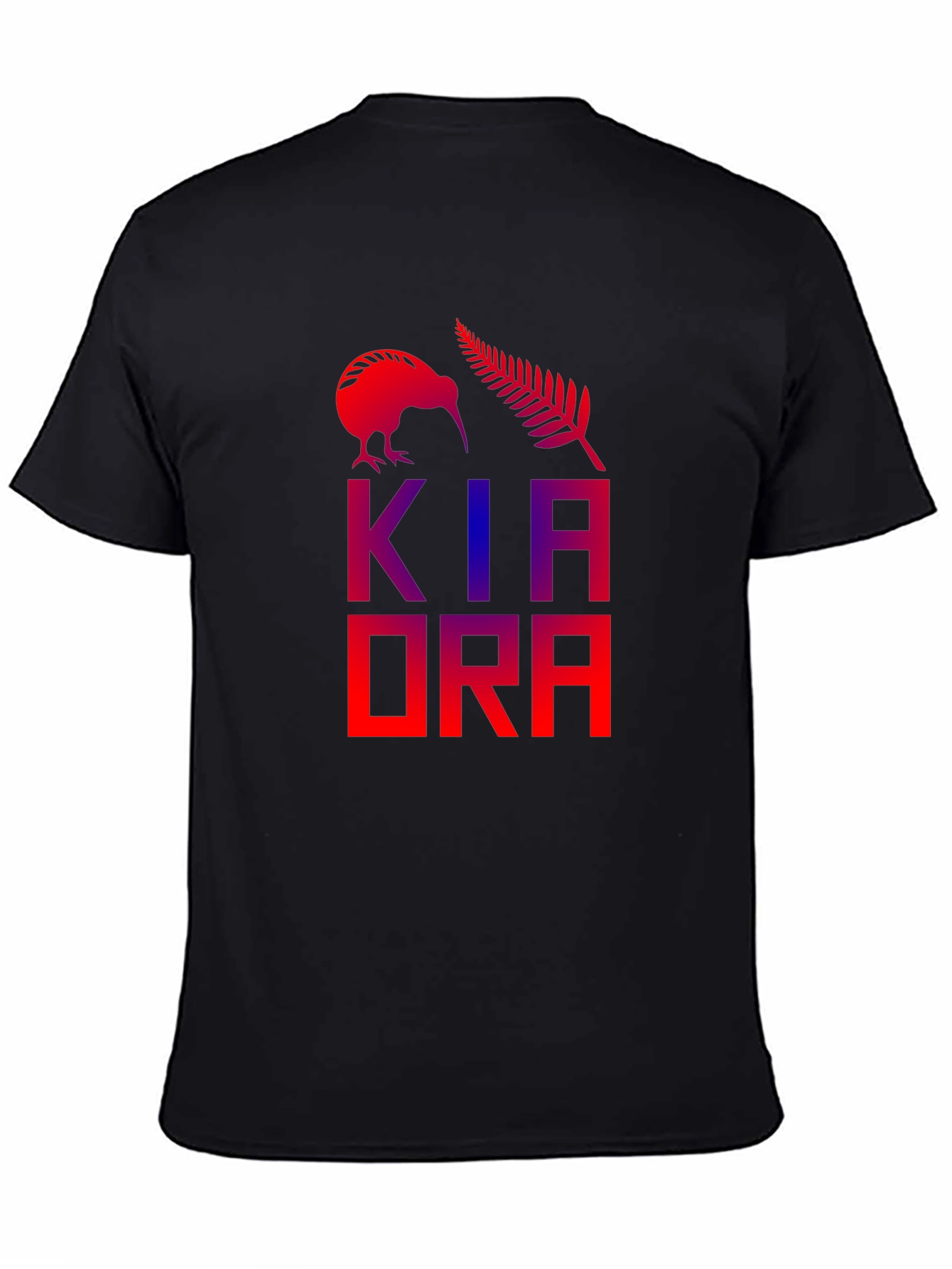 Kia Ora Tee - Kiwi & Fern Design