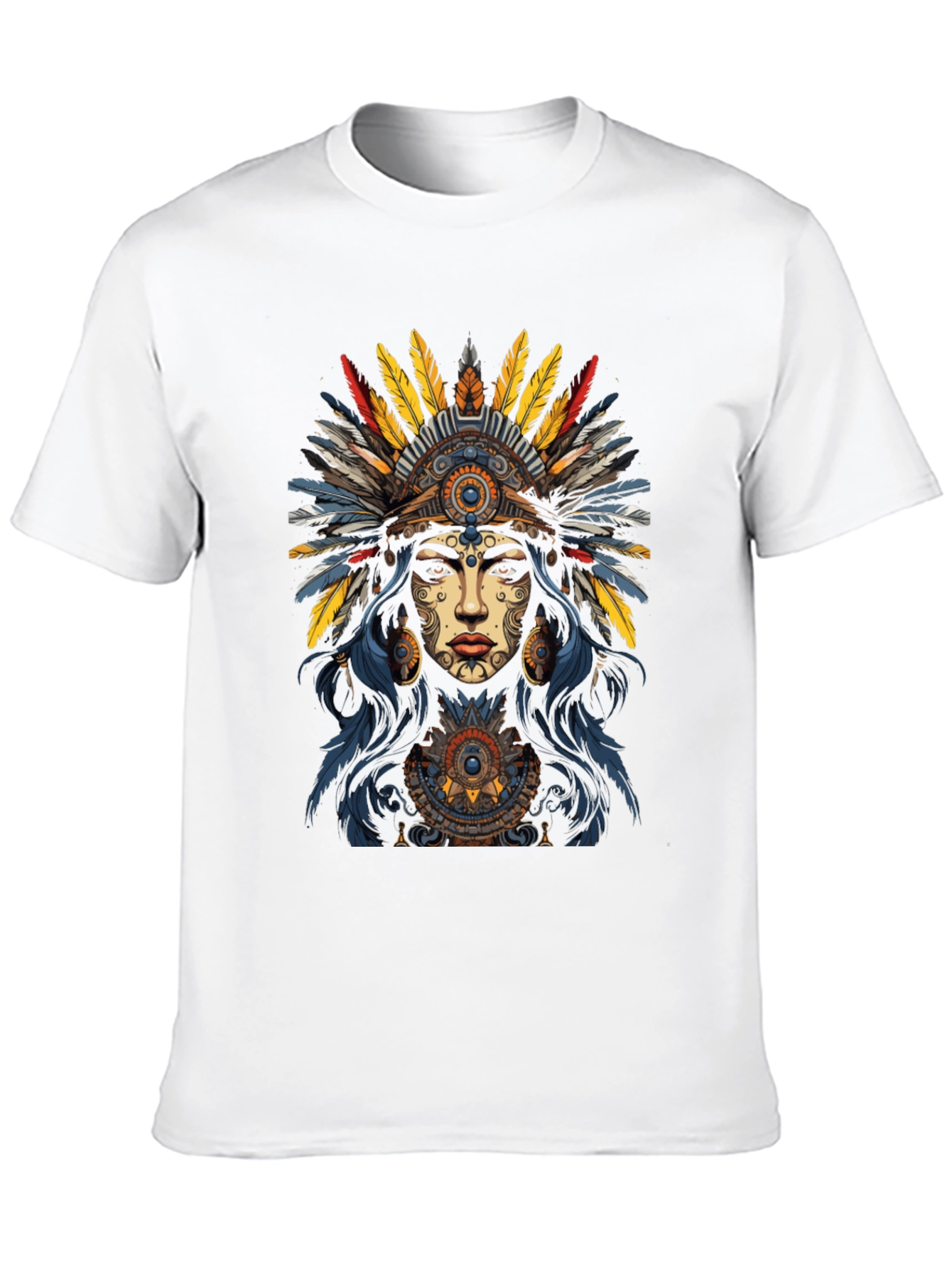 Native American Headdress Graphic T-Shirt