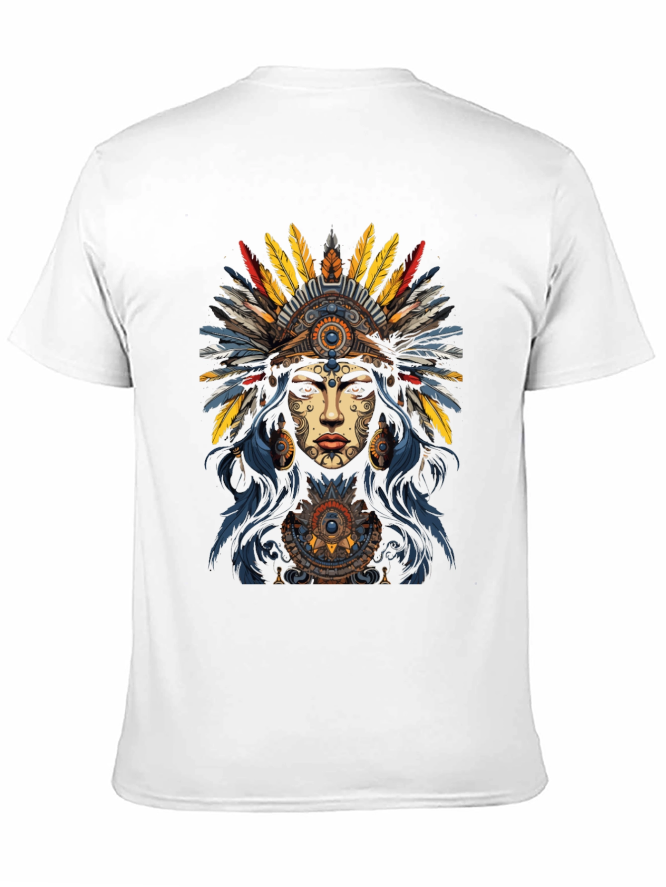 Native American Headdress Graphic T-Shirt