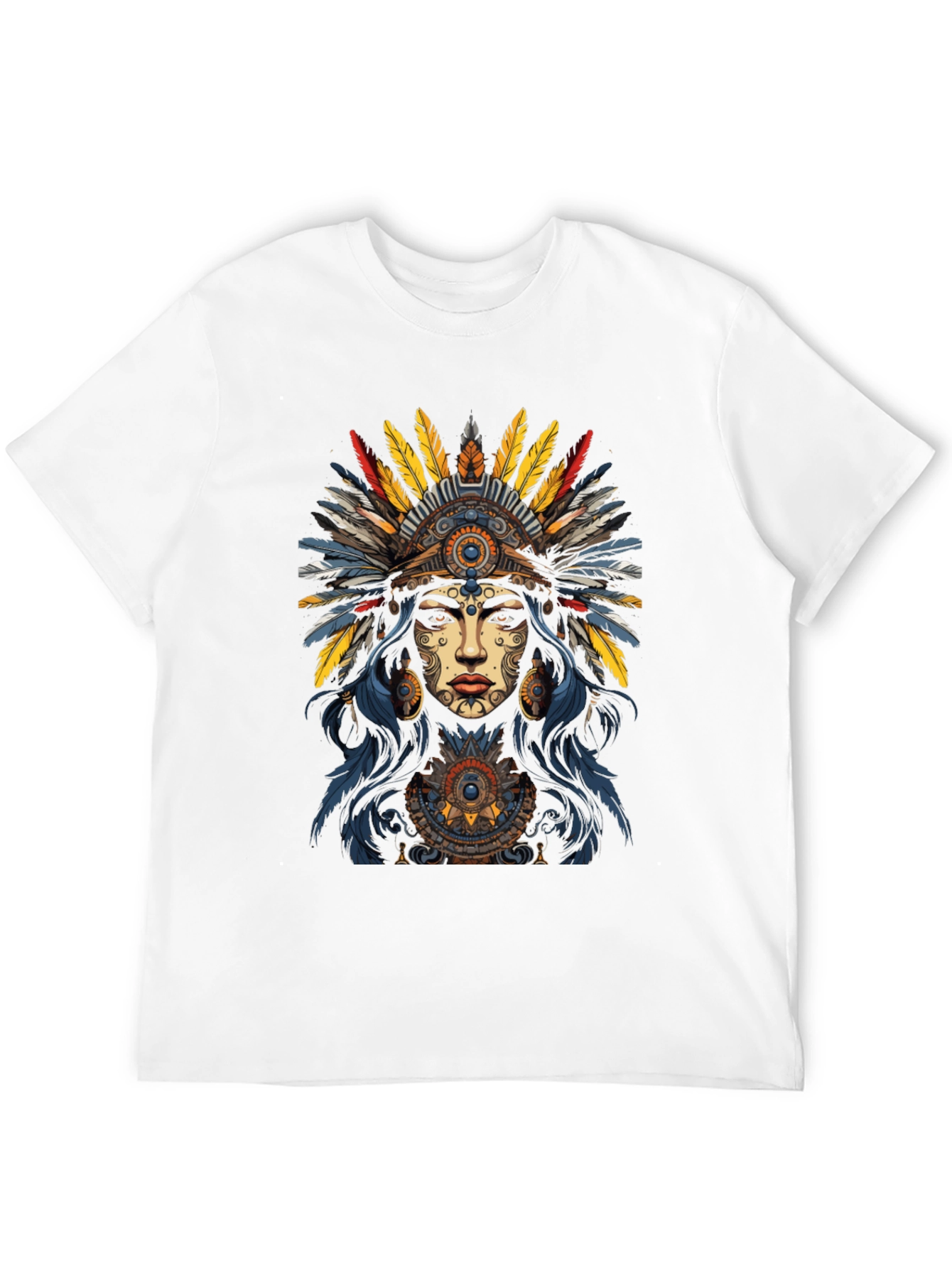 Native American Headdress Graphic T-Shirt