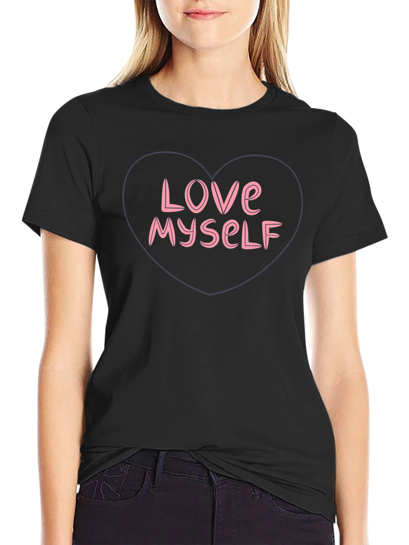 Love Myself T-Shirt - Stylish Heart Design