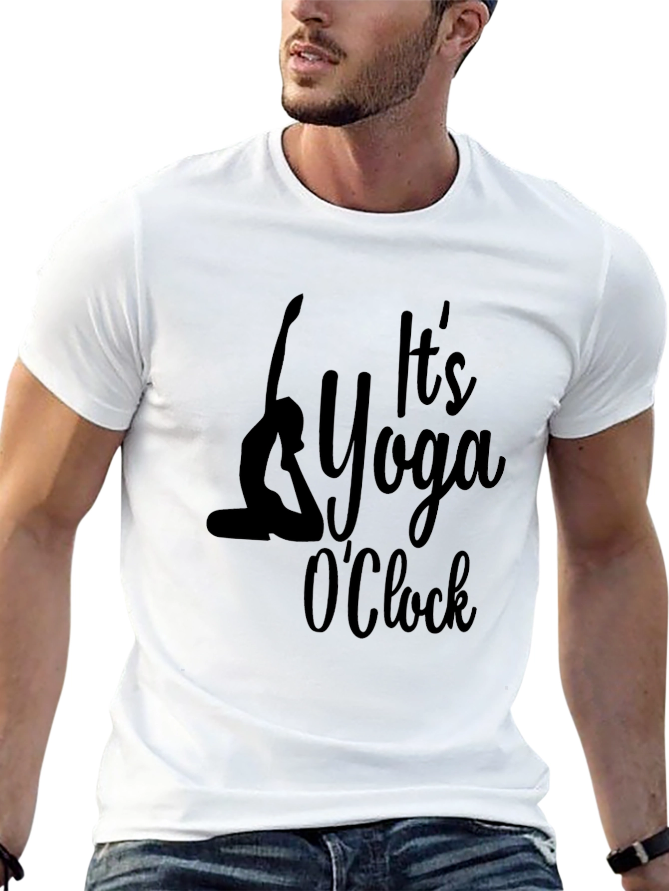 Yoga OClock Graphic T-Shirt - Black