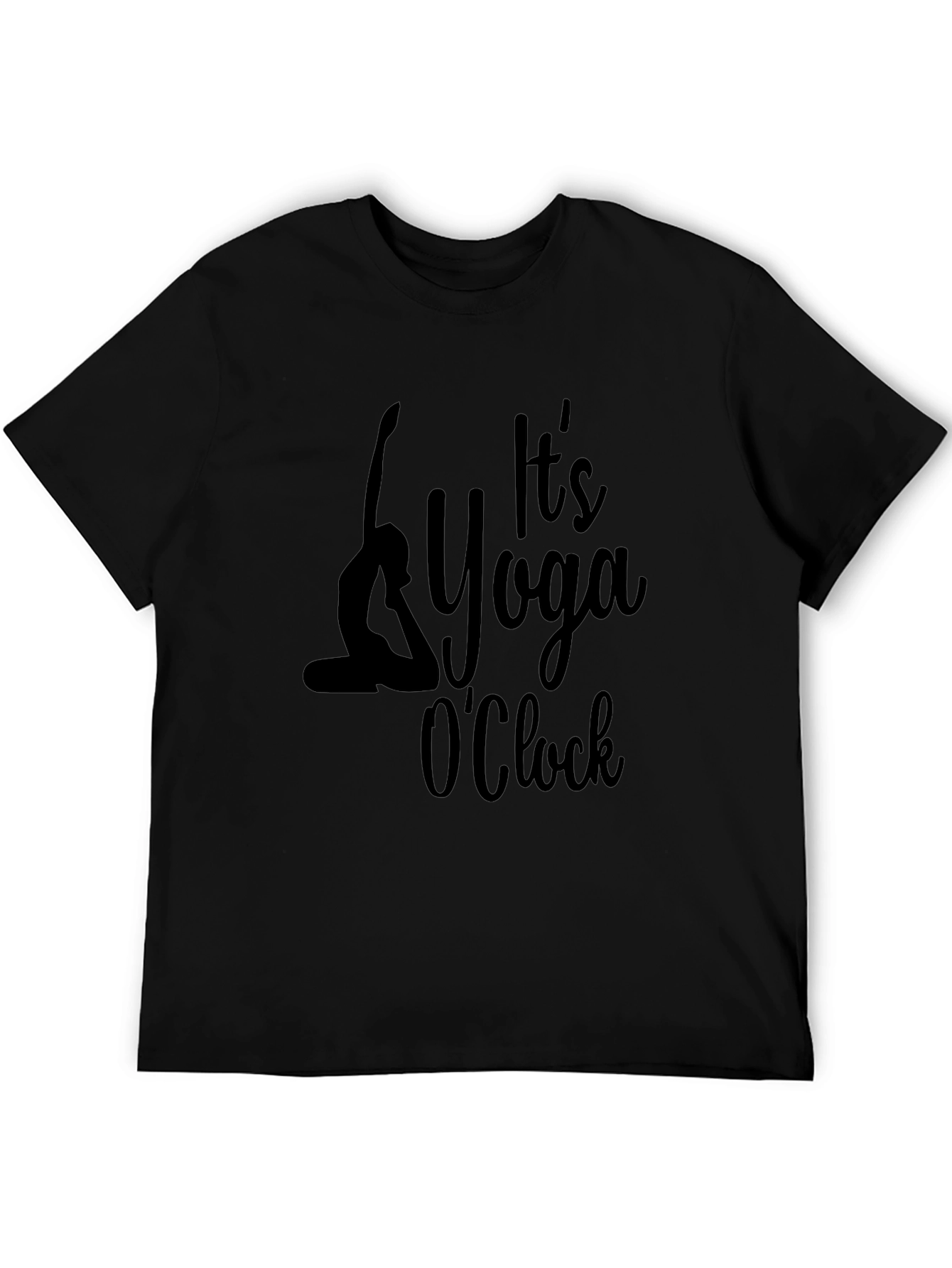 Yoga OClock Graphic T-Shirt - Black