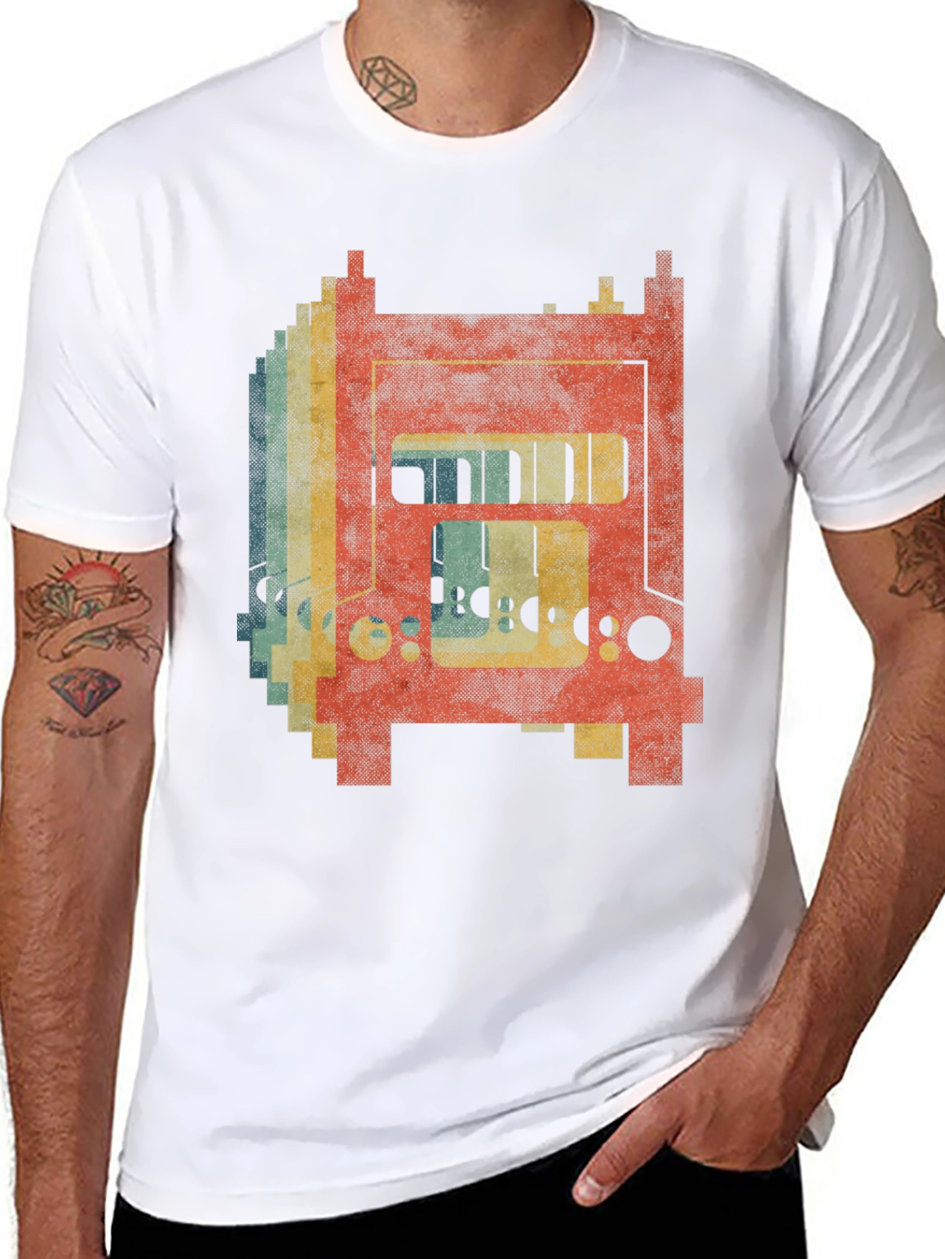 Retro Bridge Graphic Tee - Black