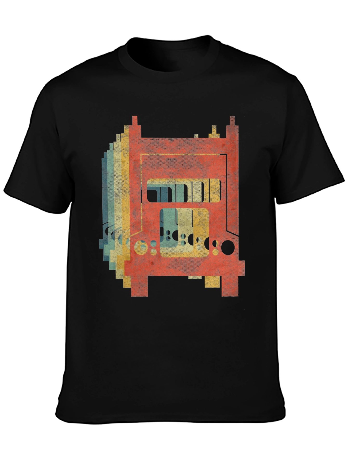 Retro Bridge Graphic Tee - Black
