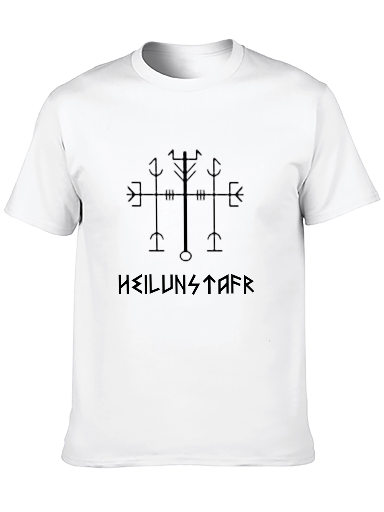 Heilunarstafur Viking T-Shirt - Icelandic Magical Stave