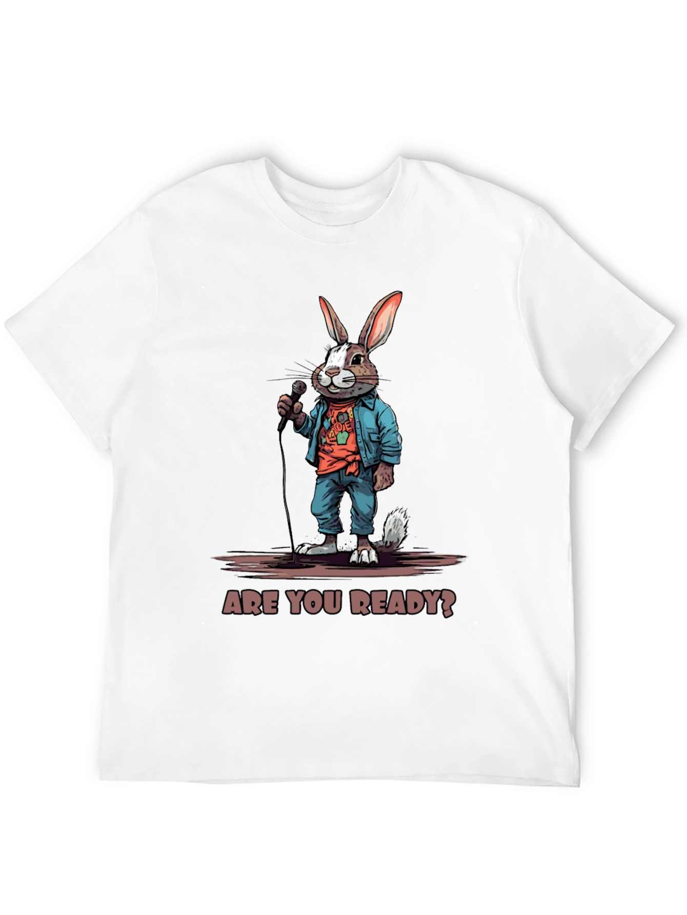 Are You Ready? Bunny Graphic T-Shirt