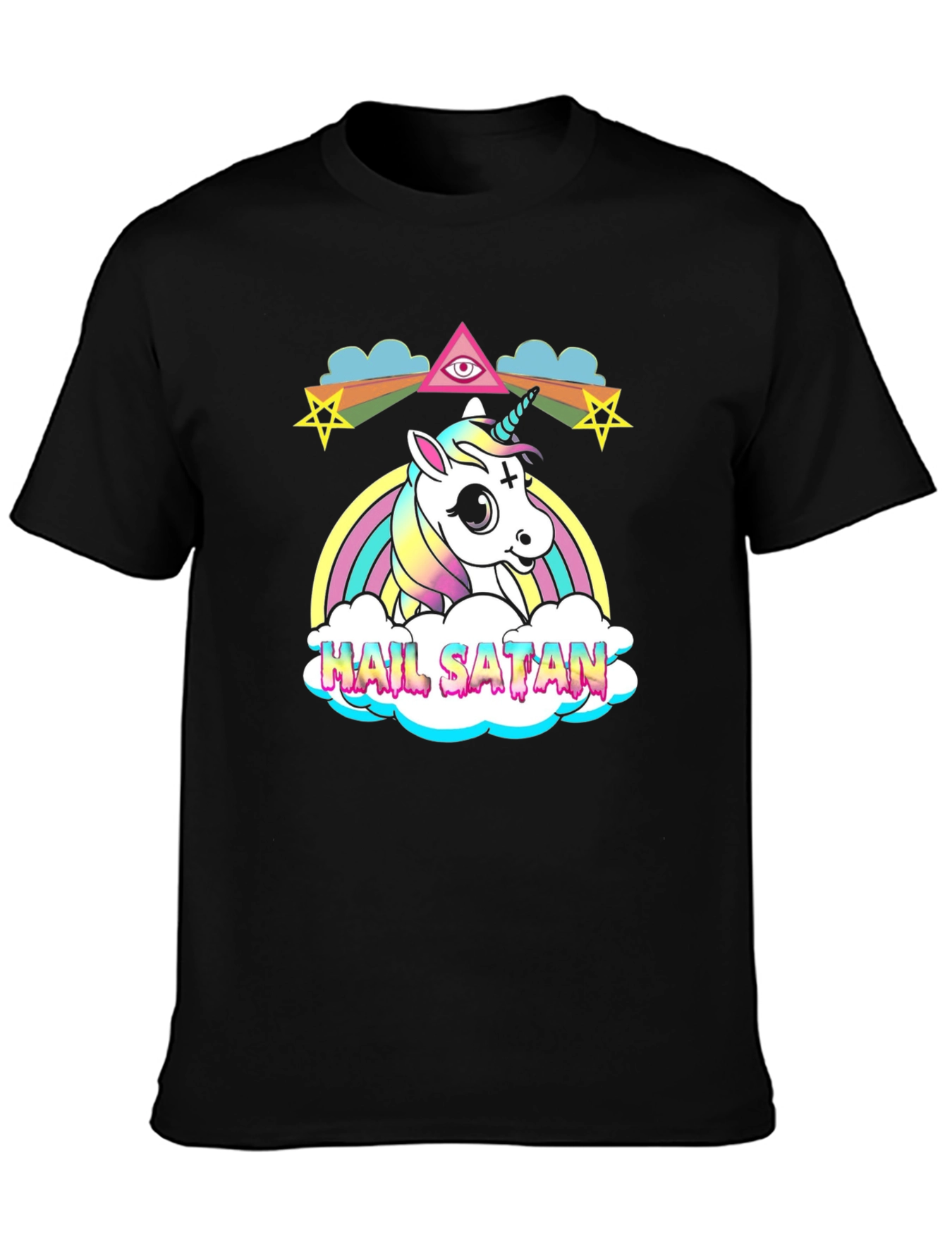 Hail Satan Unicorn T-Shirt