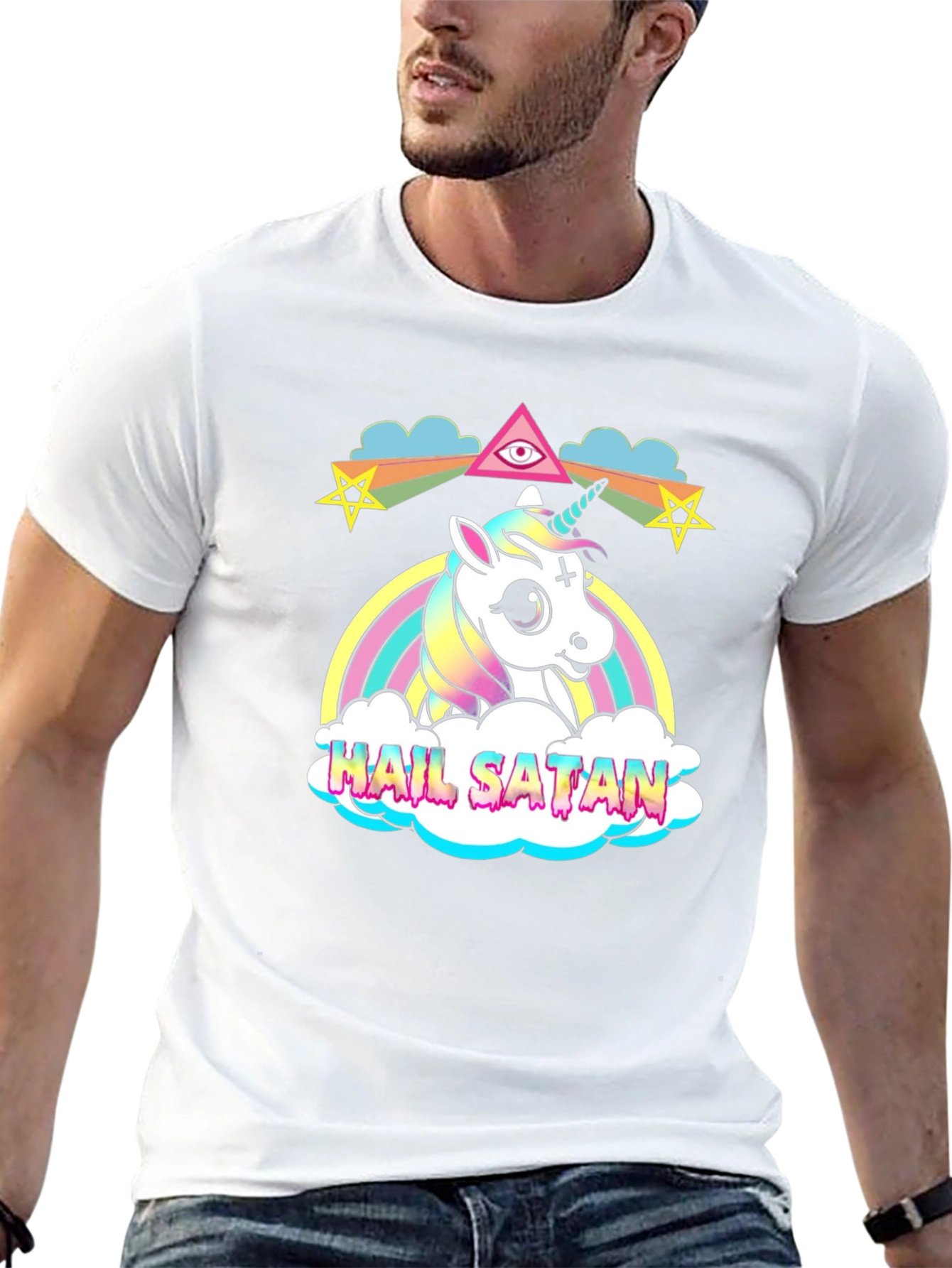 Hail Satan Unicorn T-Shirt