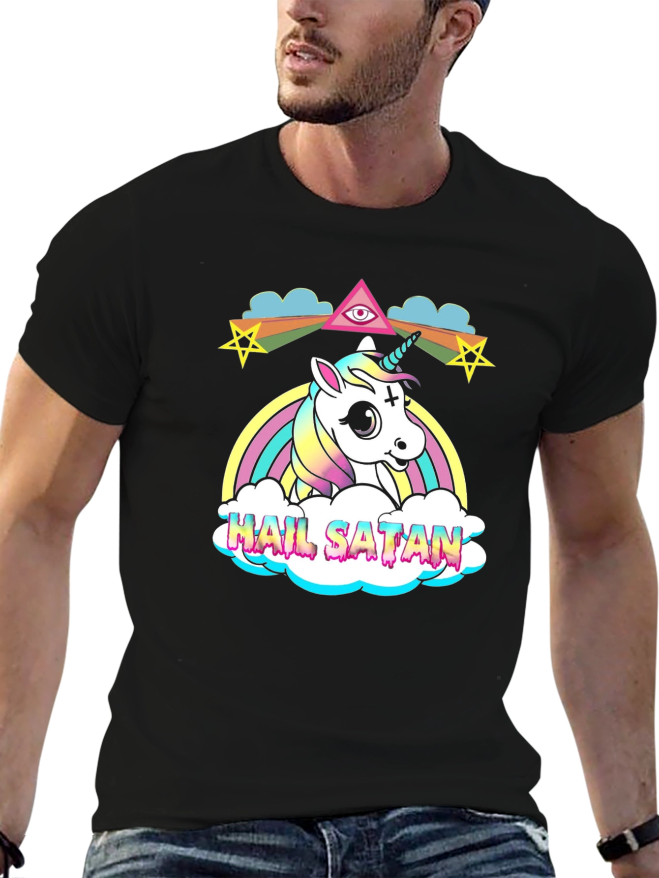Hail Satan Unicorn T-Shirt