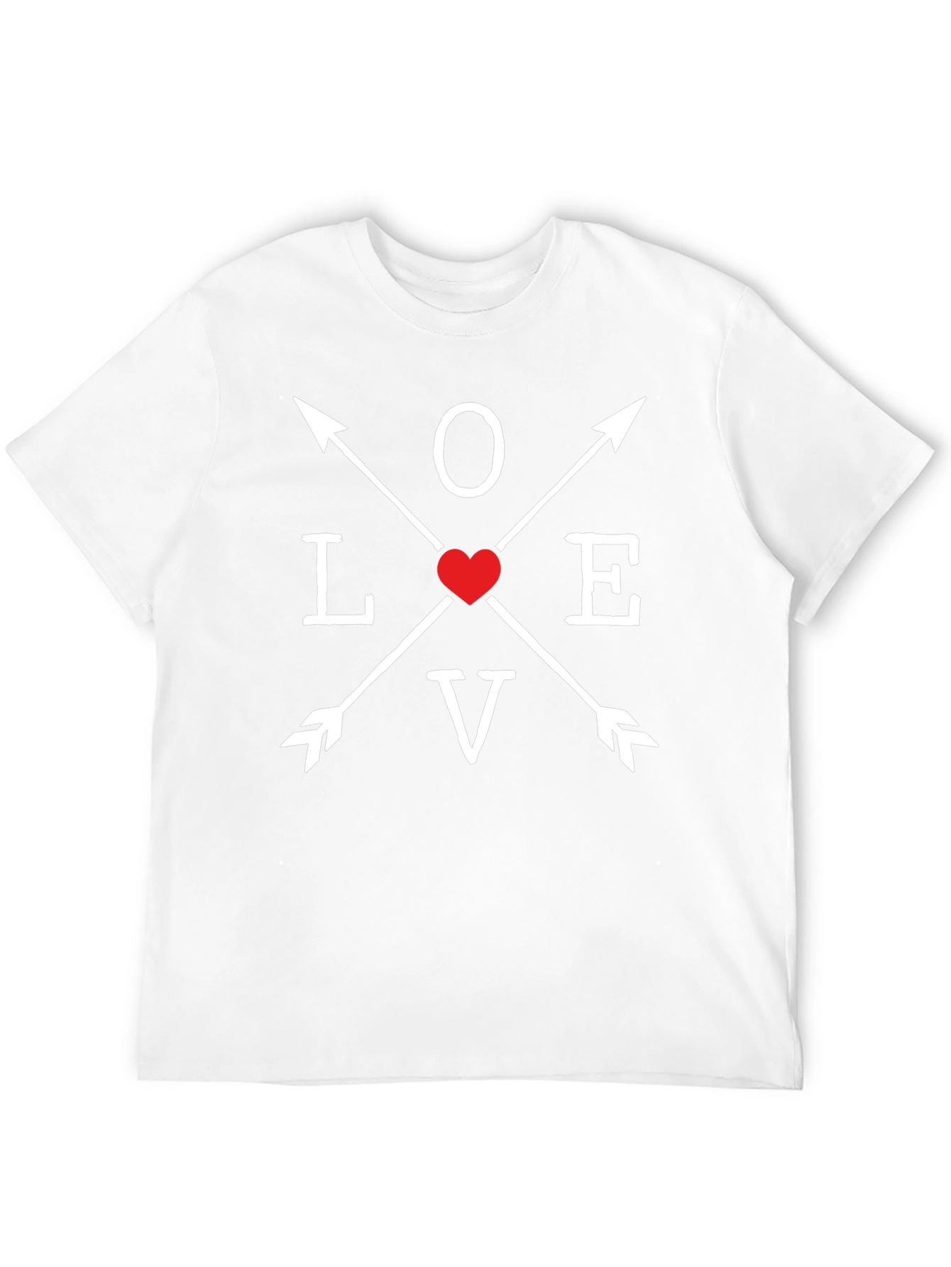 Love Arrows Graphic Tee - Heart Valentines Day T-Shirt