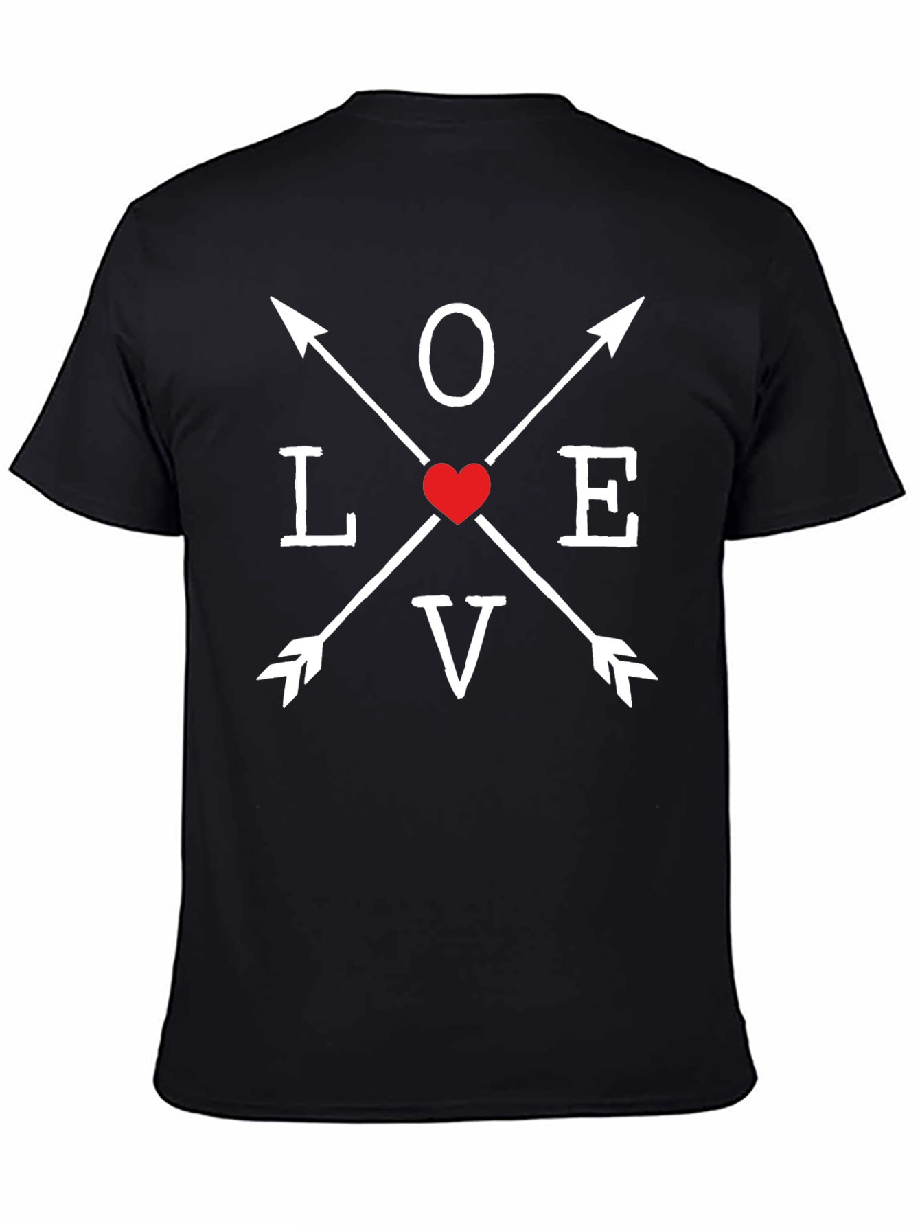 Love Arrows Graphic Tee - Heart Valentines Day T-Shirt