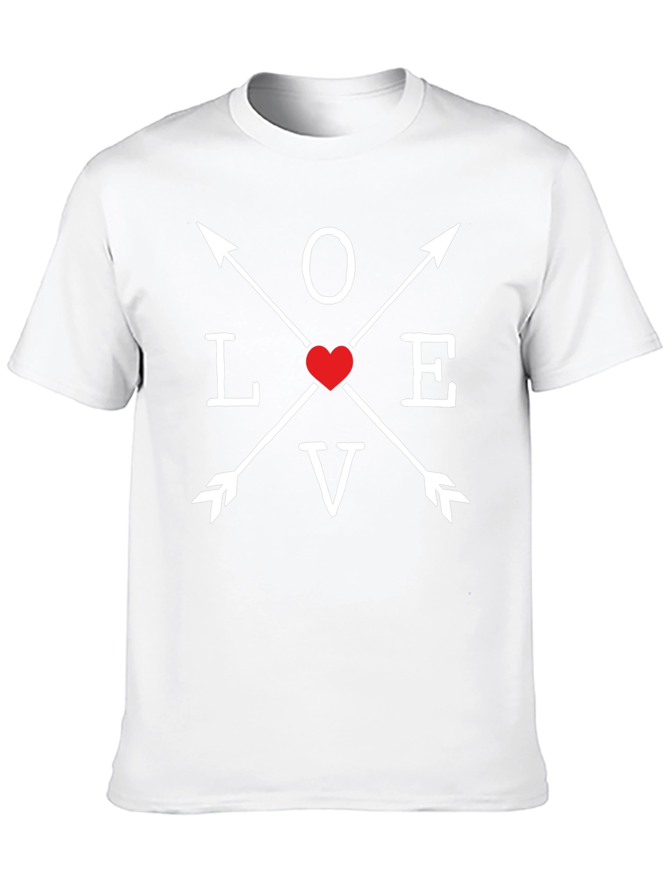 Love Arrows Graphic Tee - Heart Valentines Day T-Shirt