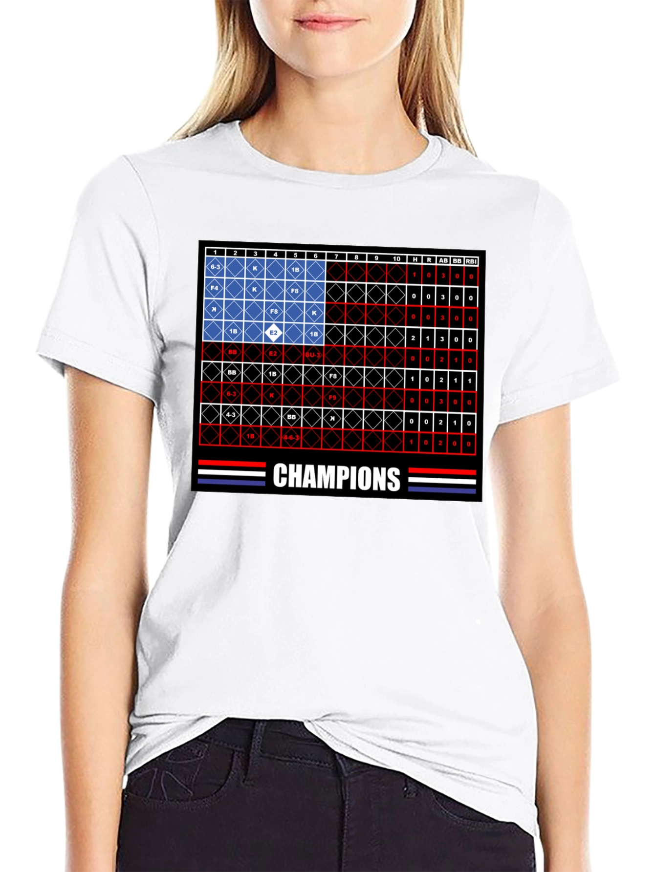 Champions Baseball Flag T-Shirt - Team Pride Tee