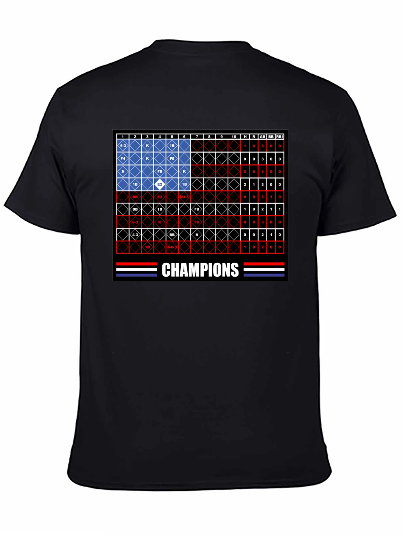 Champions Baseball Flag T-Shirt - Team Pride Tee