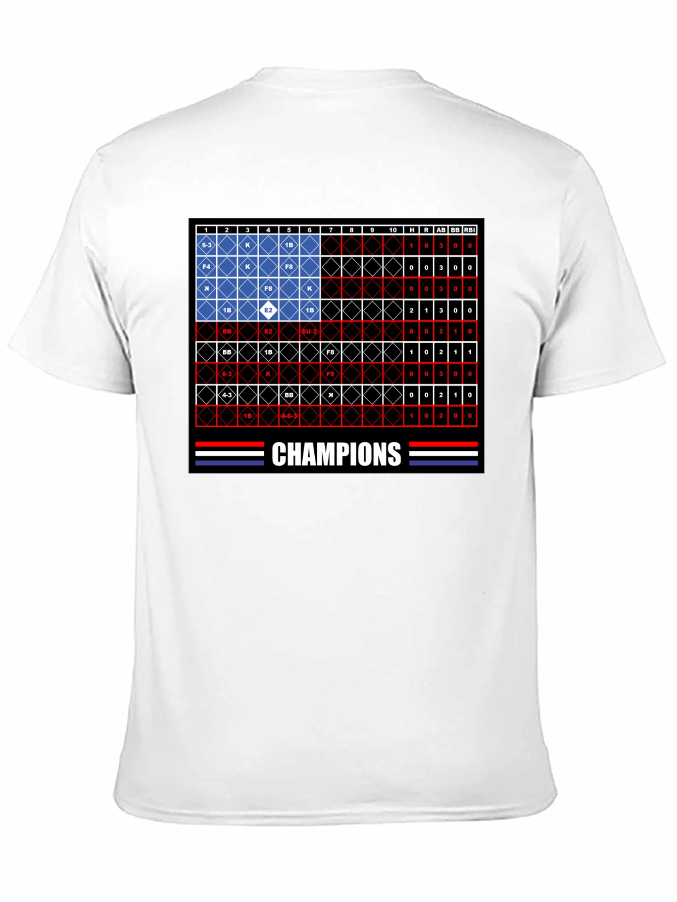 Champions Baseball Flag T-Shirt - Team Pride Tee