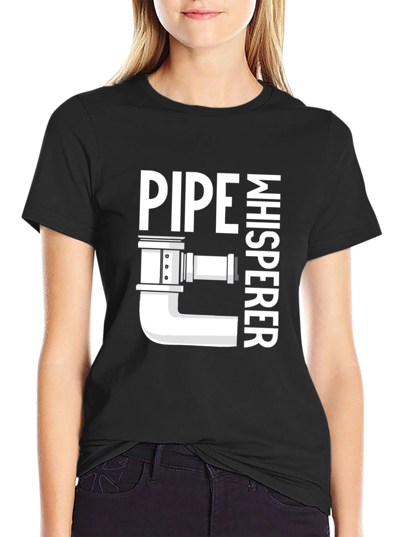 Pipe Whisperer T-Shirt - Plumbing Humor Tee