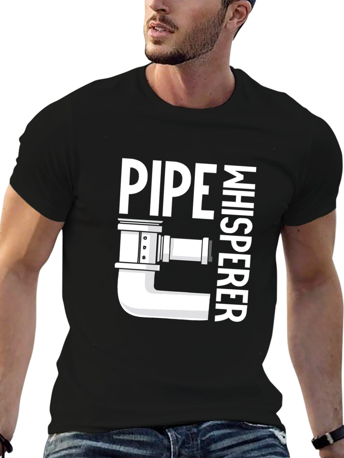Pipe Whisperer T-Shirt - Plumbing Humor Tee