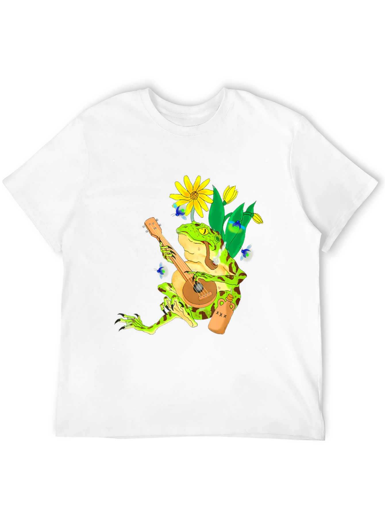 Frog Playing Banjo Graphic T-Shirt