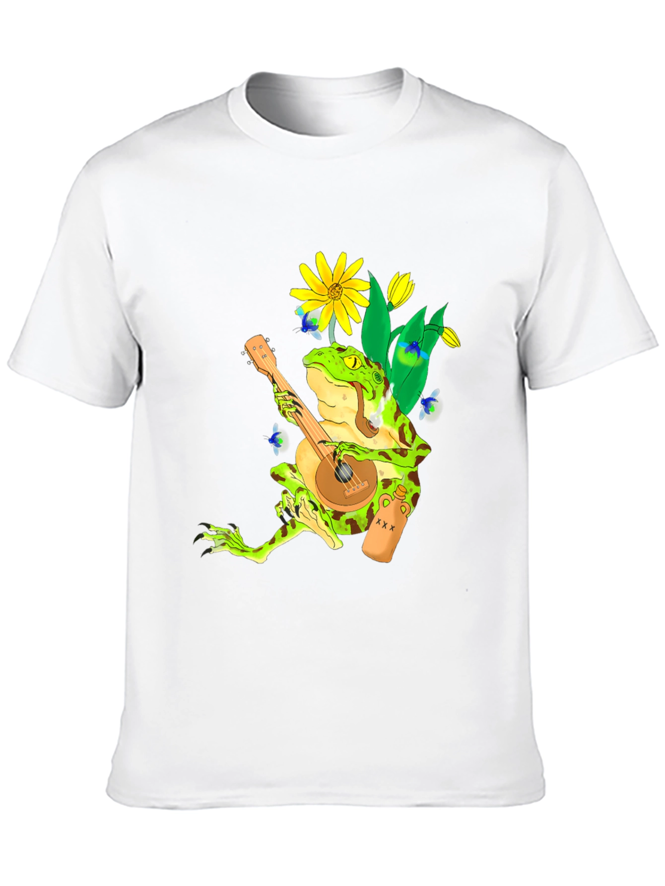 Frog Playing Banjo Graphic T-Shirt