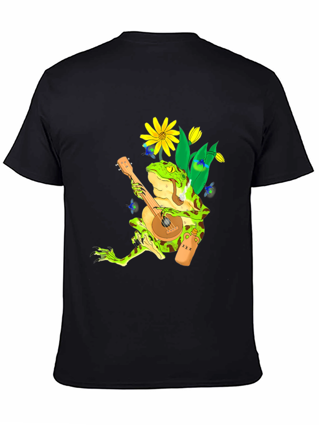 Frog Playing Banjo Graphic T-Shirt